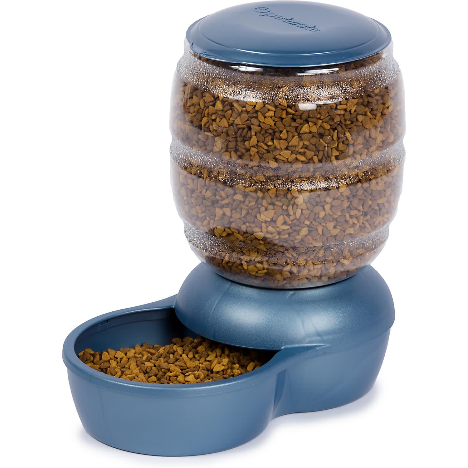 Petmate Replendish Gravity Feeder Blue Dog Bowl 2 Lb Petco