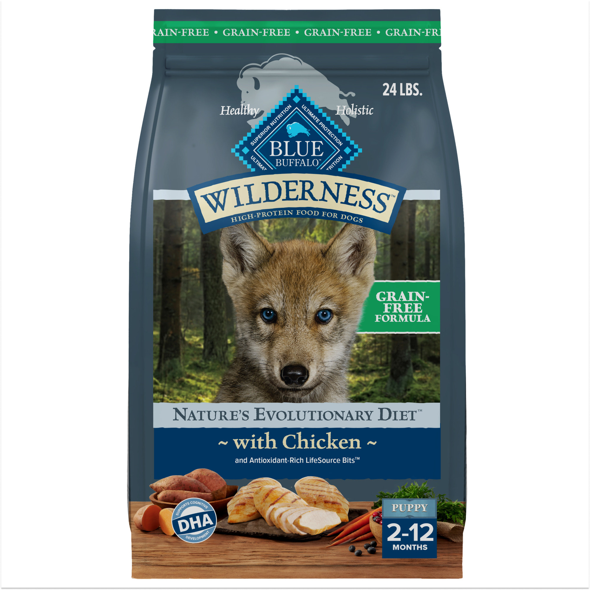 Blue Buffalo Wilderness Salmon Large Breed Dog Food 28 lbs