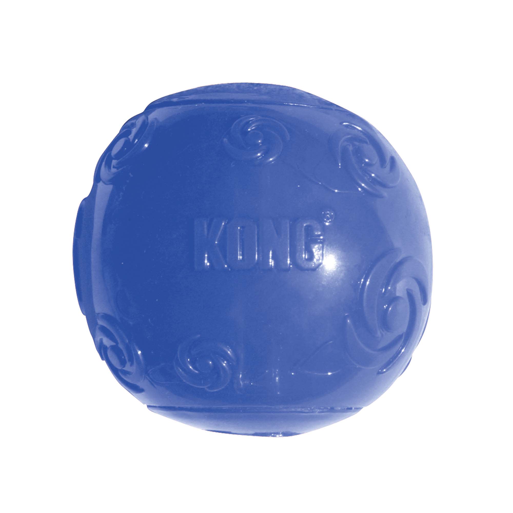 blue ball dog toy