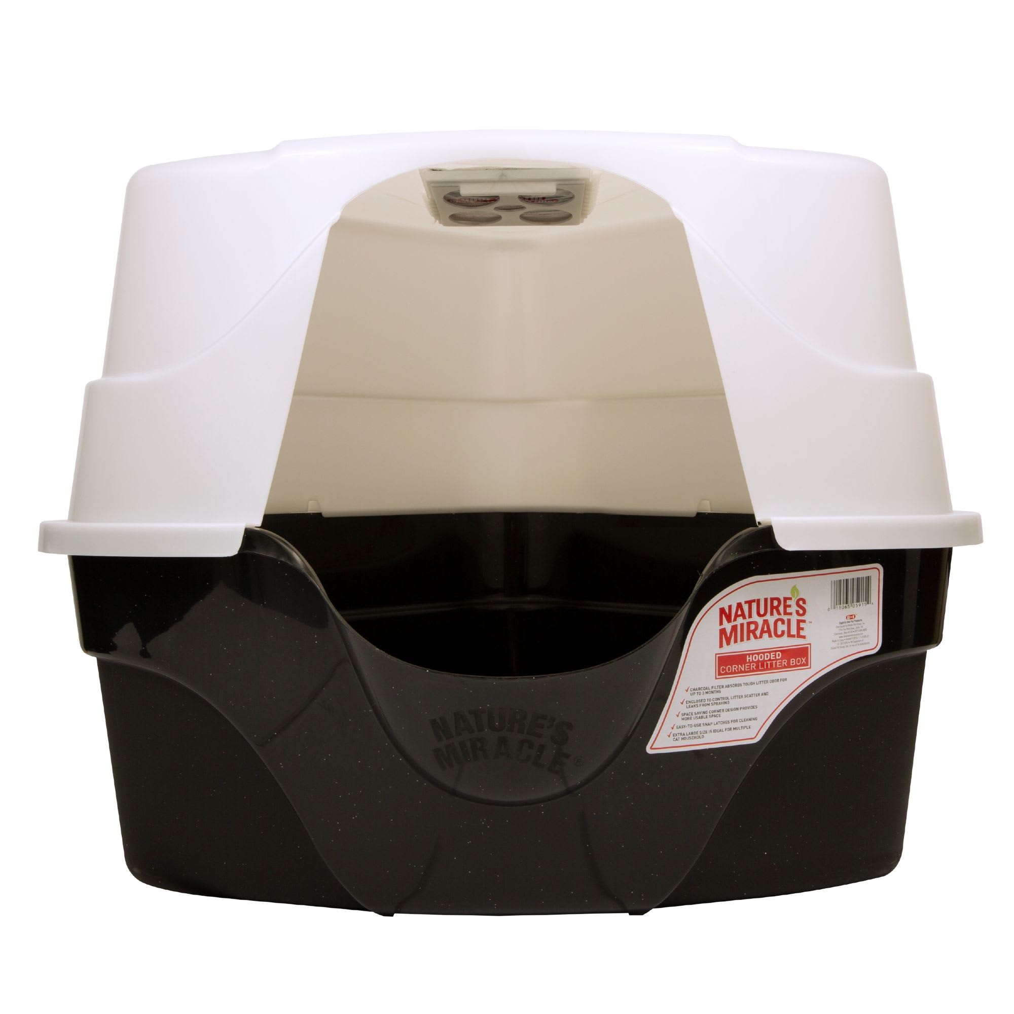 Miracle Hooded Corner Litter Box 