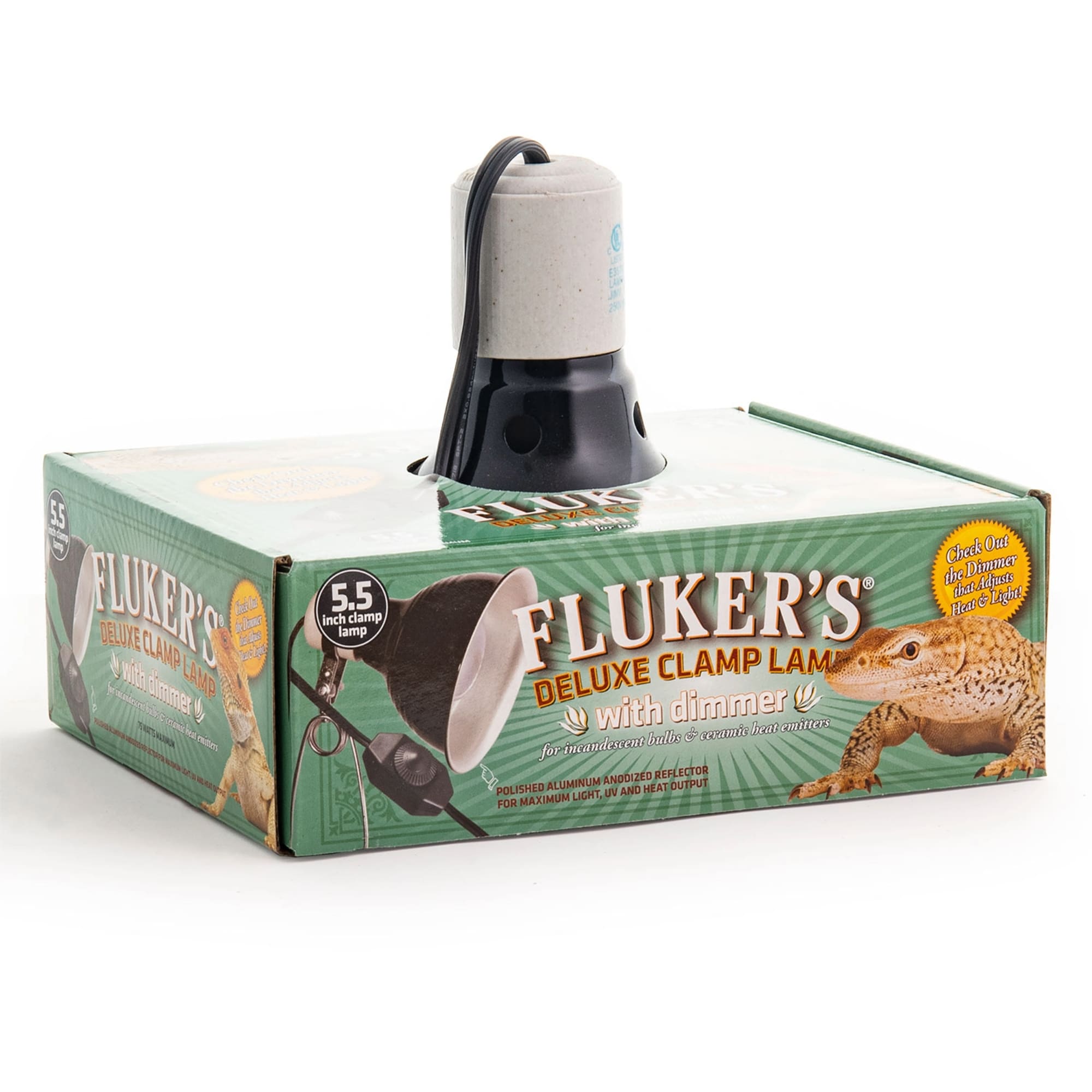 Fluker's 8.5 clamp outlet lamp