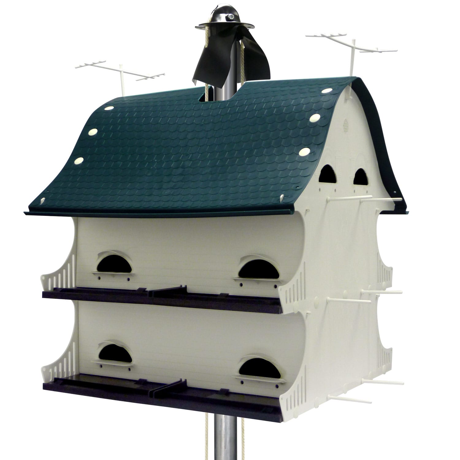 Purple Martin Bird House Pole Mount 12 Family American Barn Weather UV Resistant 