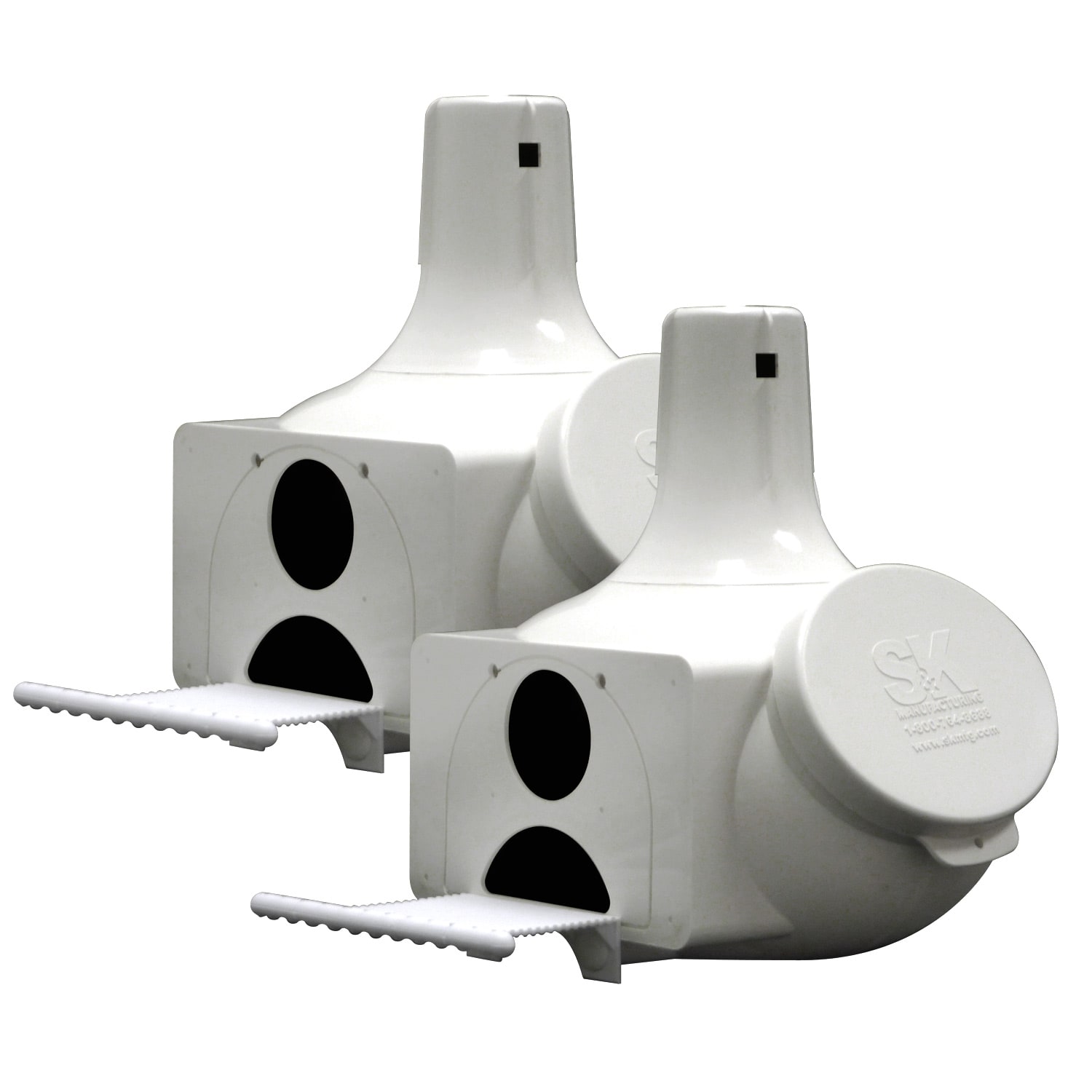 S&K Manufacturing Gourd House, Two-Pack, 11 L X 7.6 W X 16.4 H, Standard, White