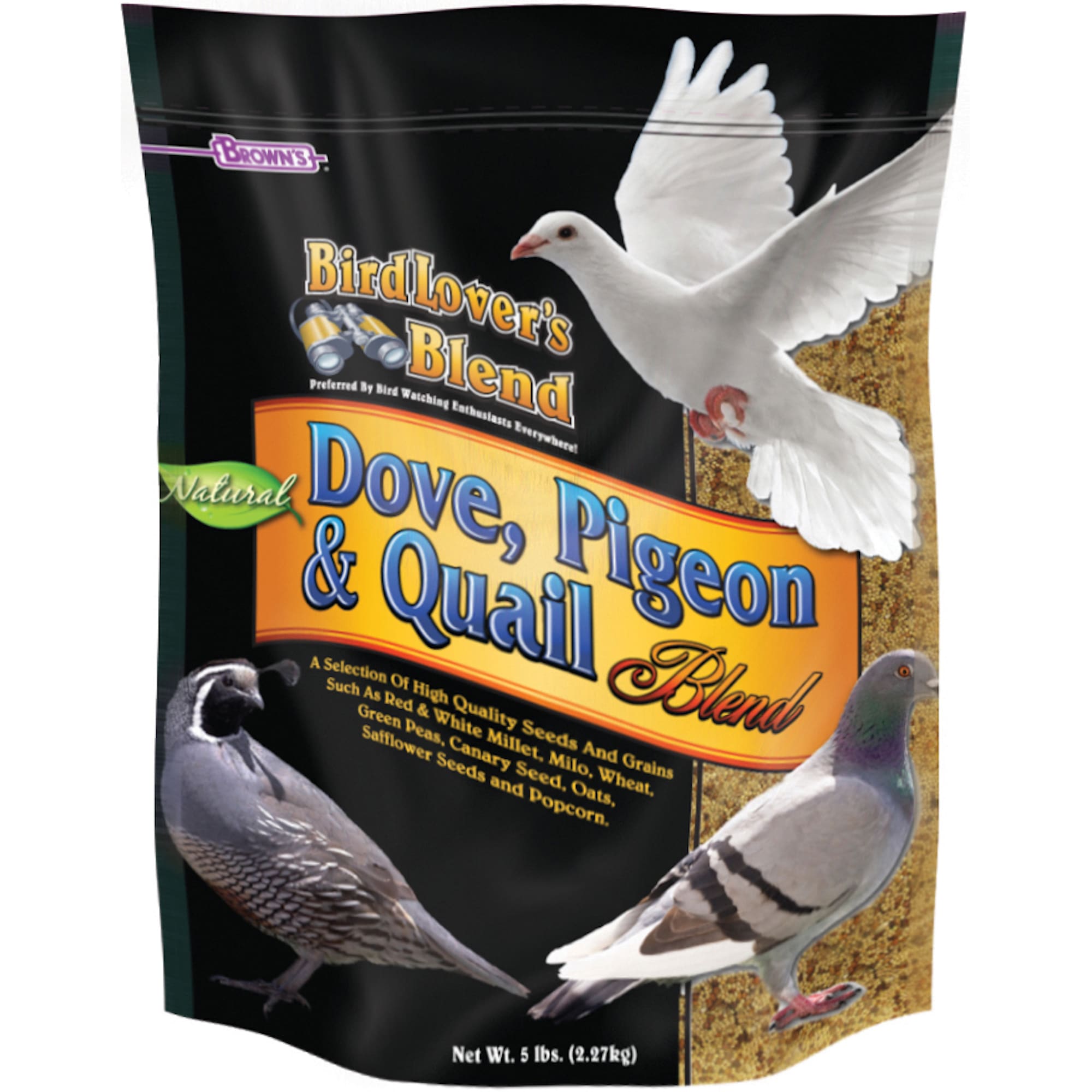 Brown S Dove Pigeon And Quail Blend Bird Food 5 Lbs Petco
