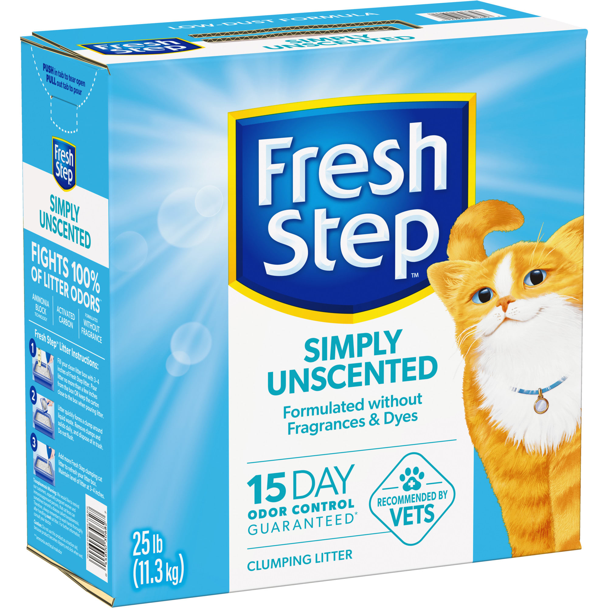 Fresh step simply unscented cat clearance litter