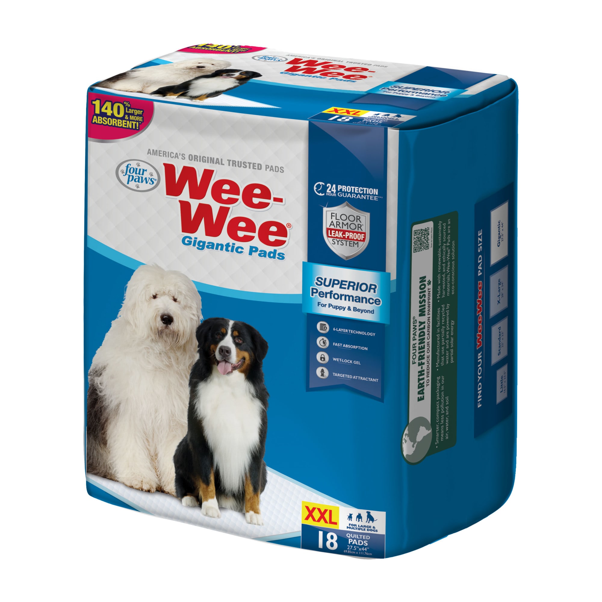 Wee Wee Gigantic Leak Proof Puppy Pads for Large Dogs Homes