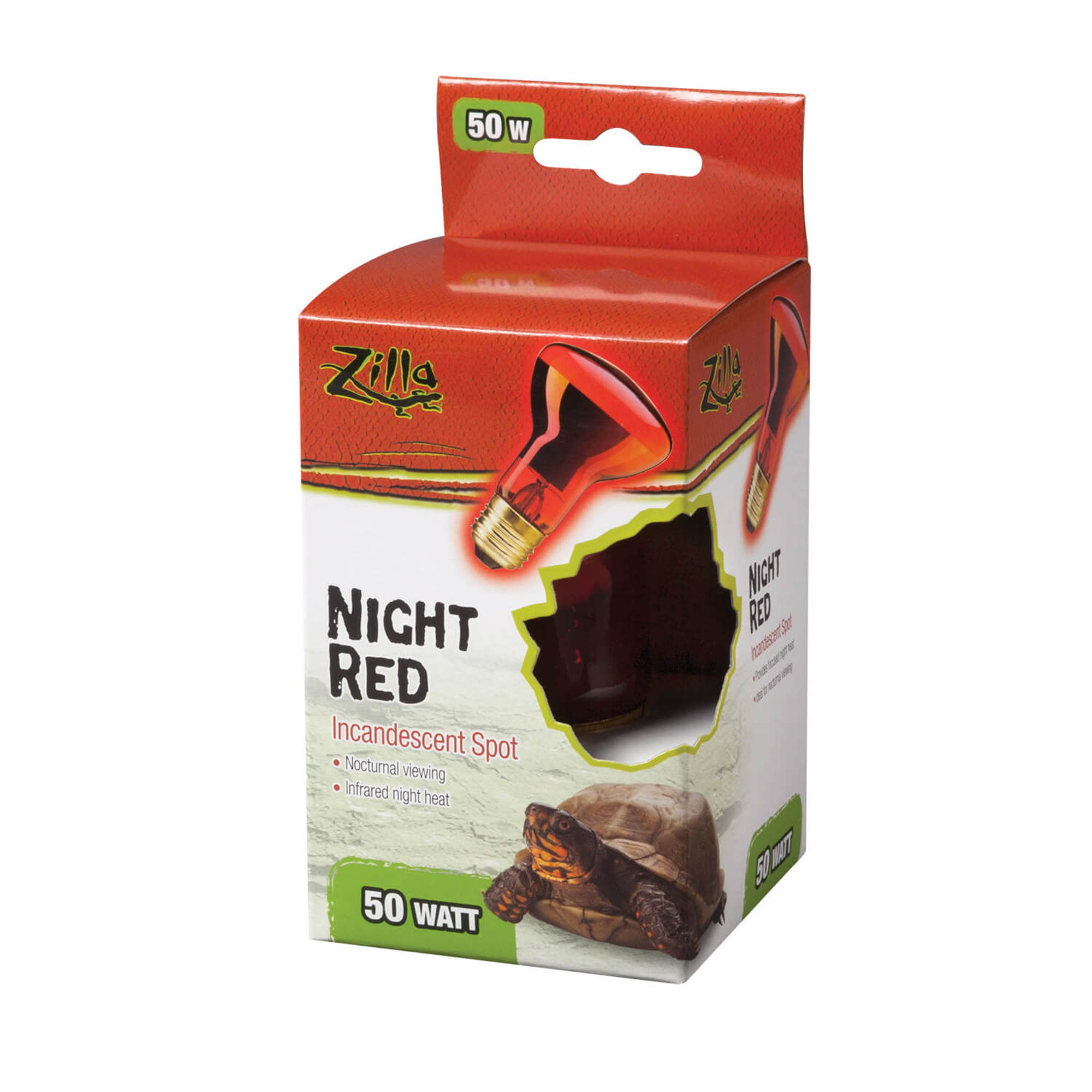 Zilla Incandescent Night Red Spot Bulbs, 50 Watts
