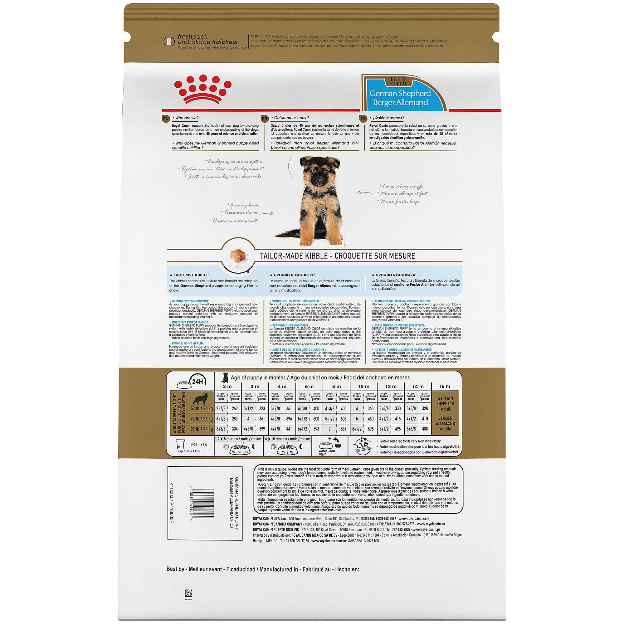 Royal Canin Breed Health Nutrition German Shepherd Puppy Dry Dog Food 30 lbs. Petco
