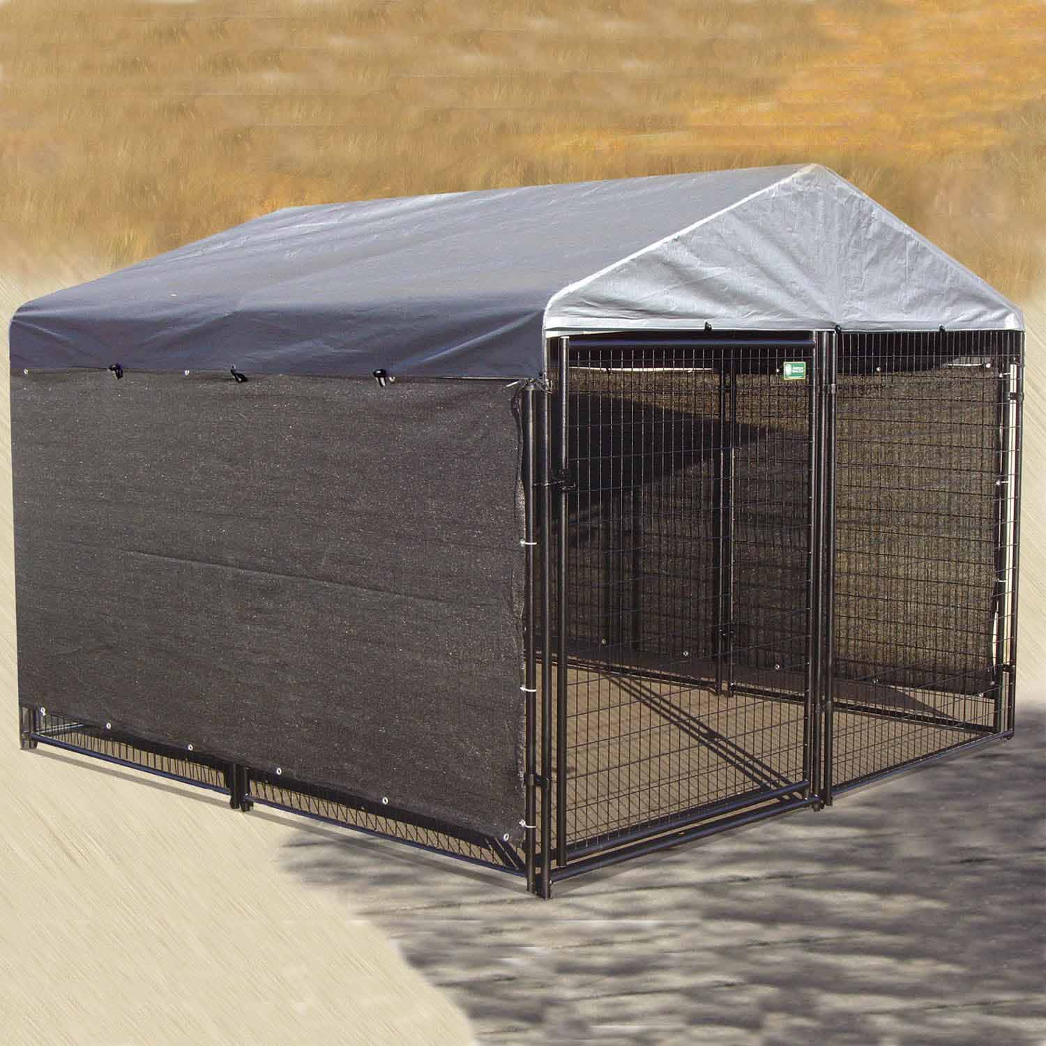 Dog kennel best sale shade screen