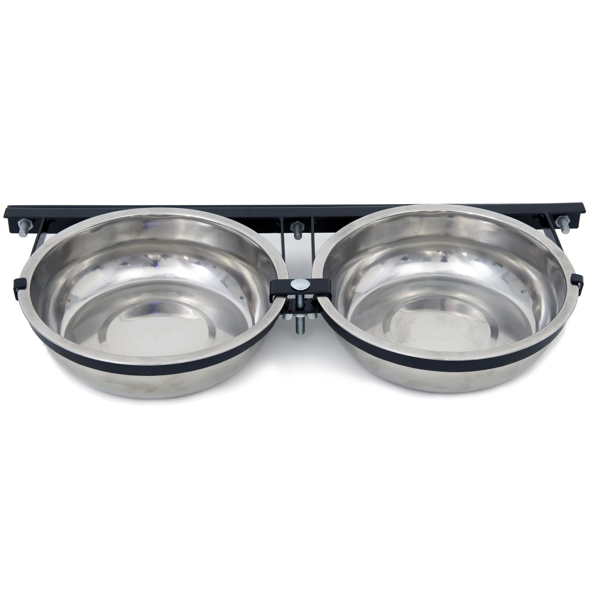 Dog bowls that attach best sale to kennel