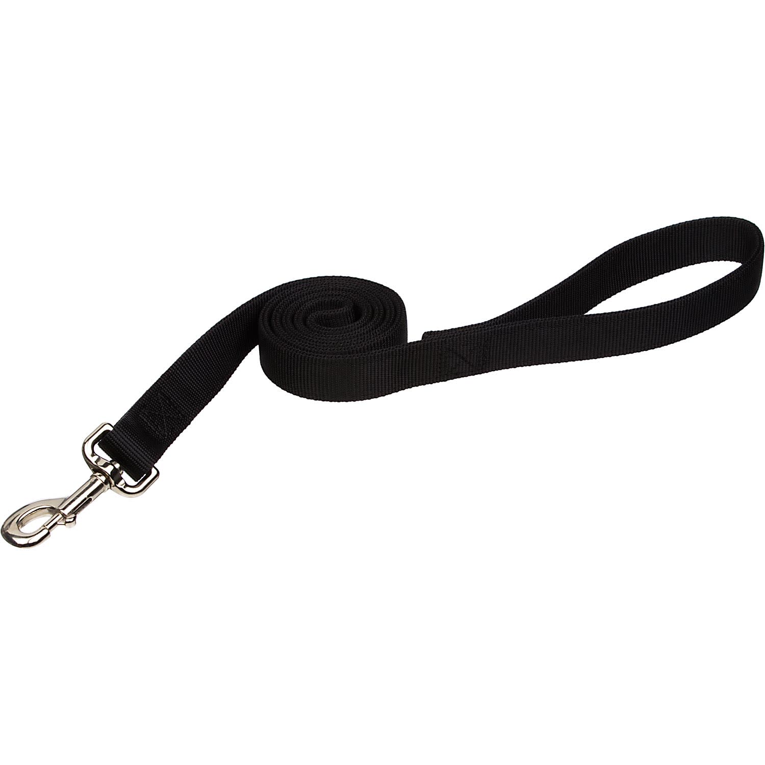 Coastal Pet Double Ply Nylon Personalized Dog Leash in Black 6 L x 1 W Medium