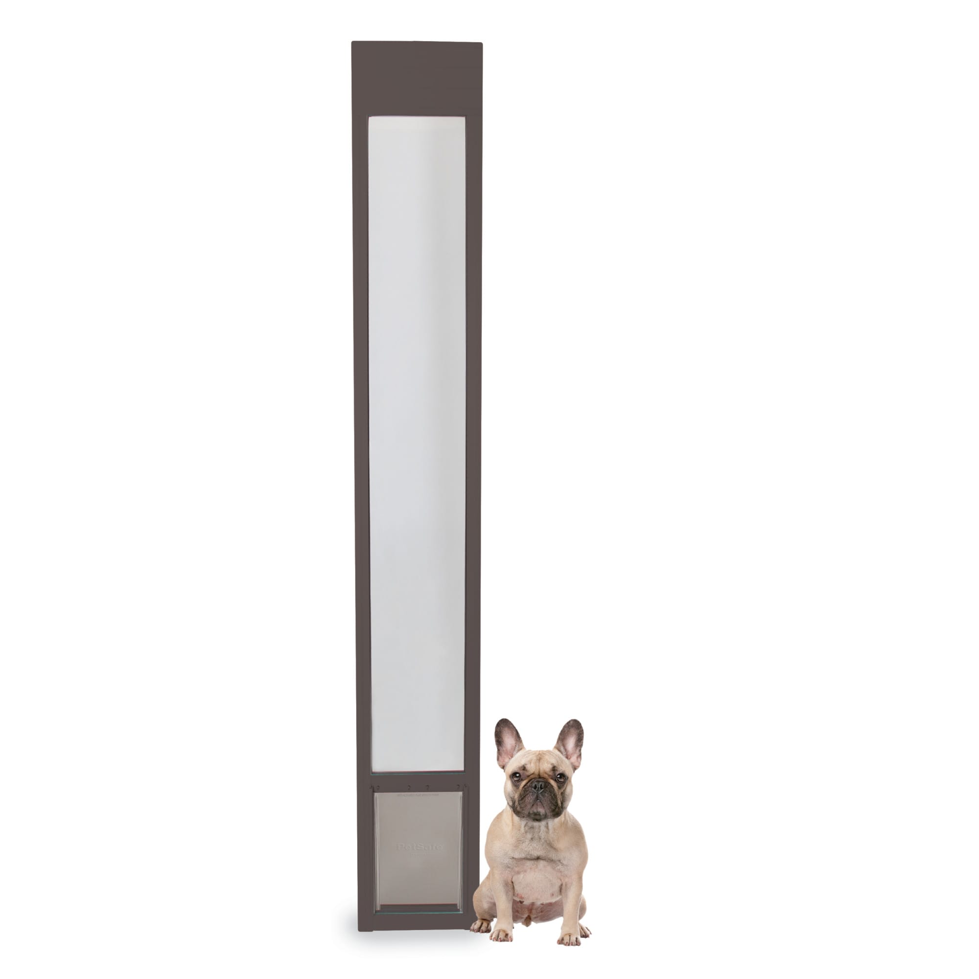 PetSafe Freedom Aluminum Patio Panel Sliding Glass Pet Door, Bronze, Medium Petco