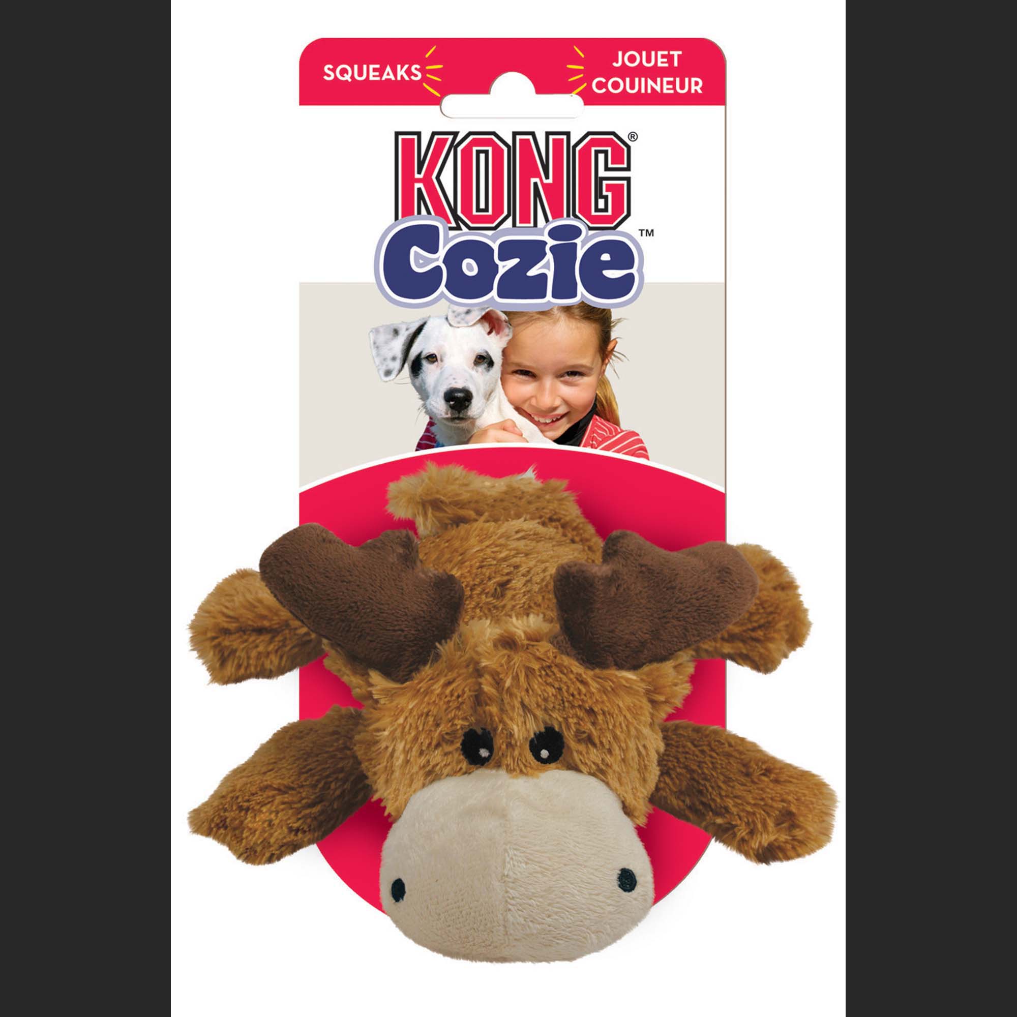 kong mini moose cozie toy