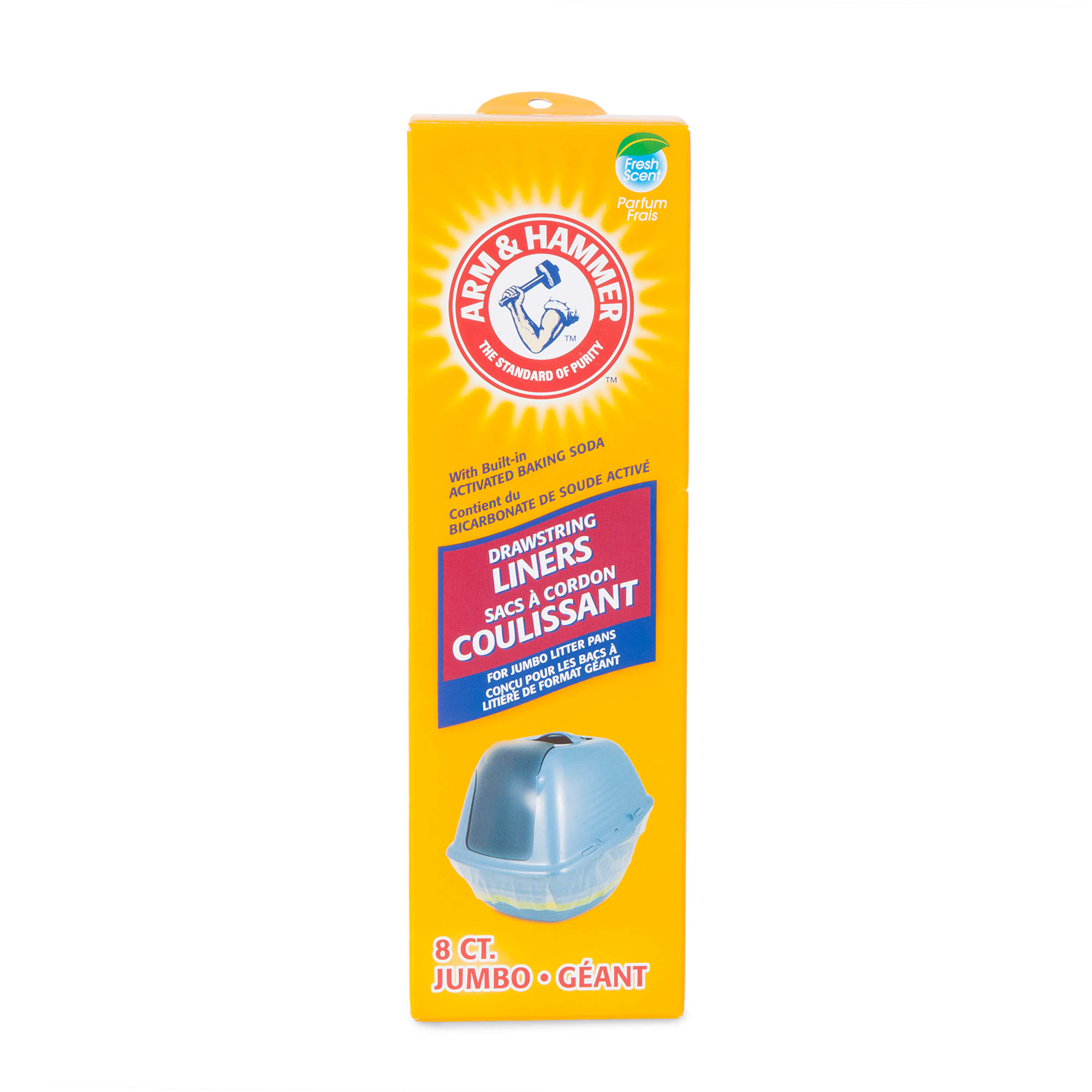 Arm & Hammer Jumbo Scented Cat Litter Liners, 8Pack