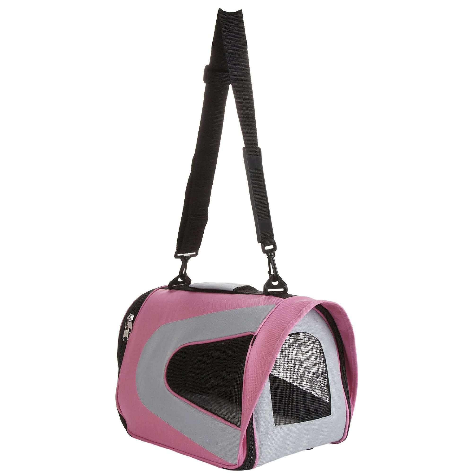 Crossbody Cat Carrier - Cotton - Pink - Yellow from Apollo Box