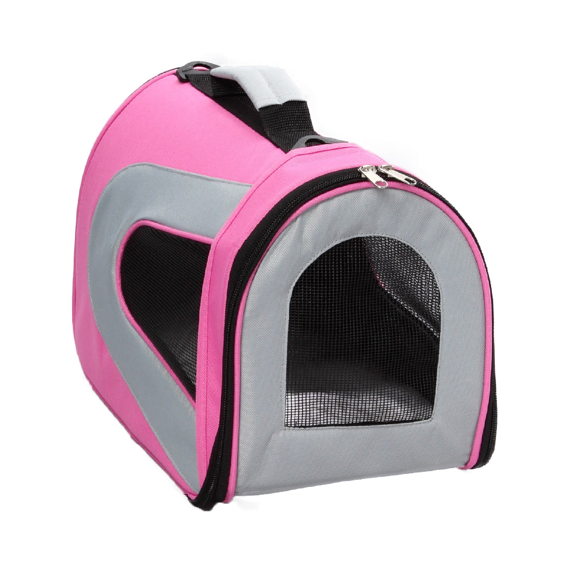 Pet Life Airline Approved Folding Zippered Sporty Mesh Pet Carrier