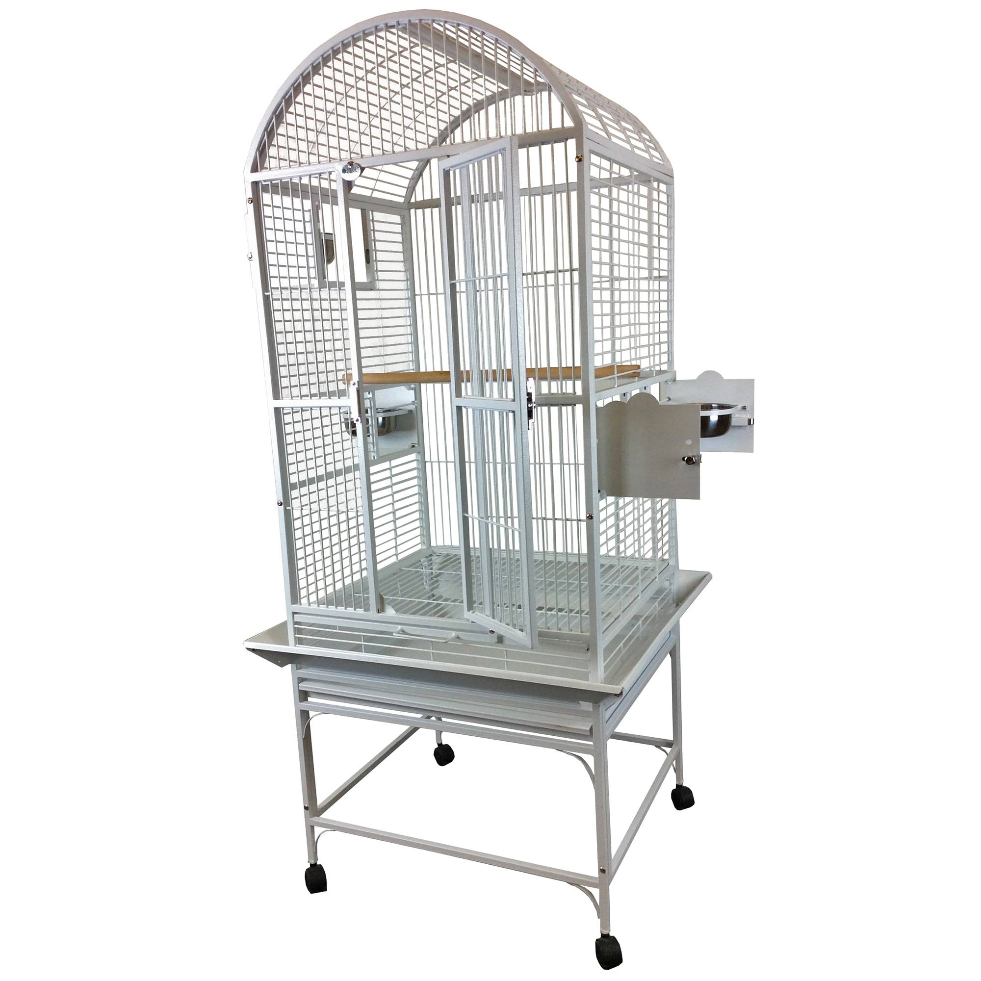 Flight Cage Stainless Steel Bird Cage Large Hanging Parrot Breeding Cage  Metal Pet Accessories Bird Cage (Size : Model 40)