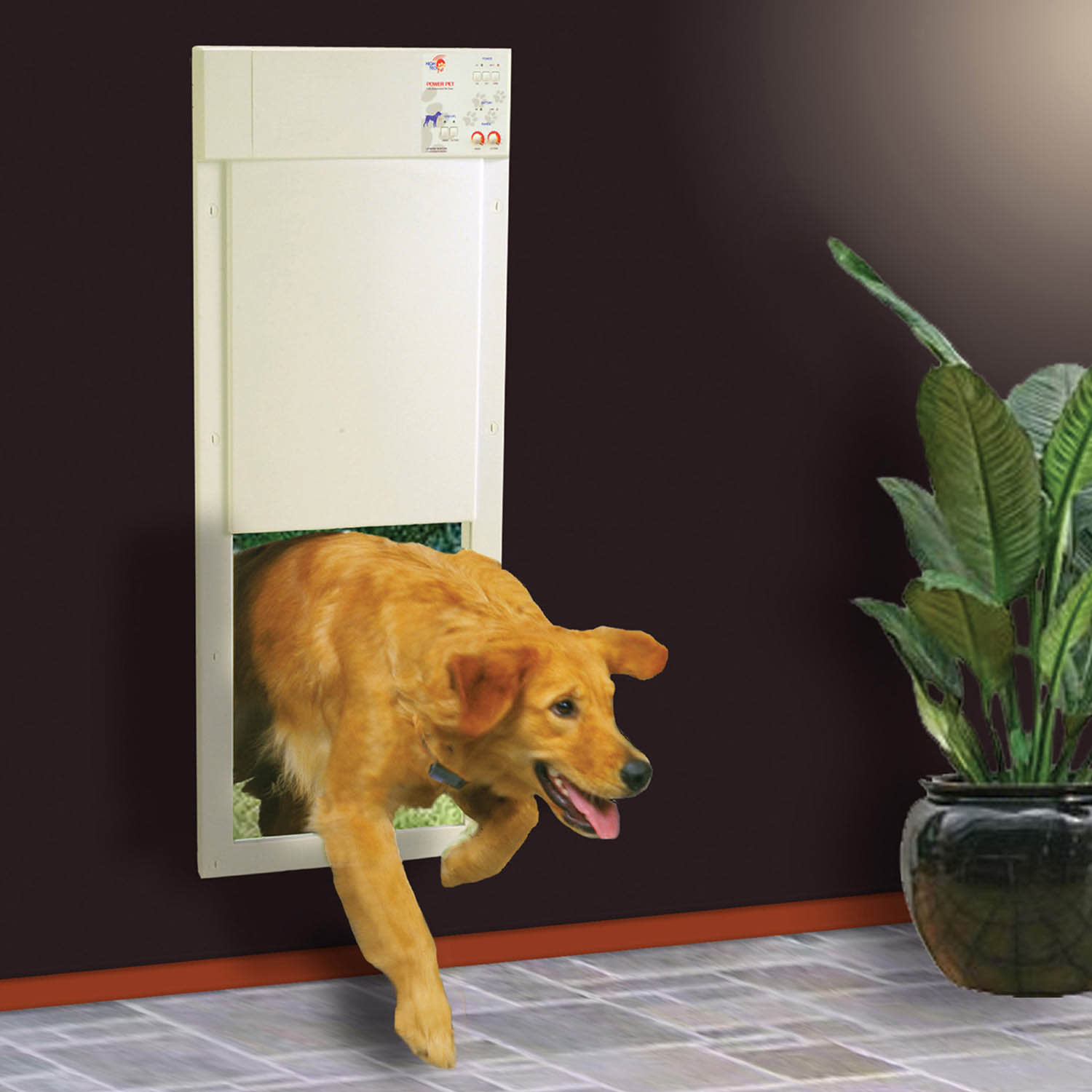 High Tech Pet Power Pet Door For Door And Wall Installations Large Petco