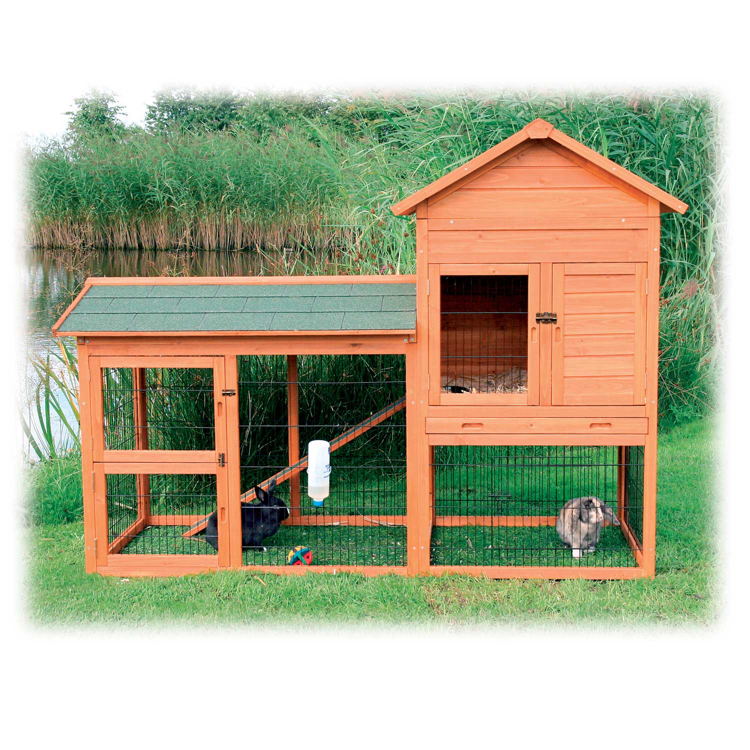 trixie outdoor run rabbit hutch