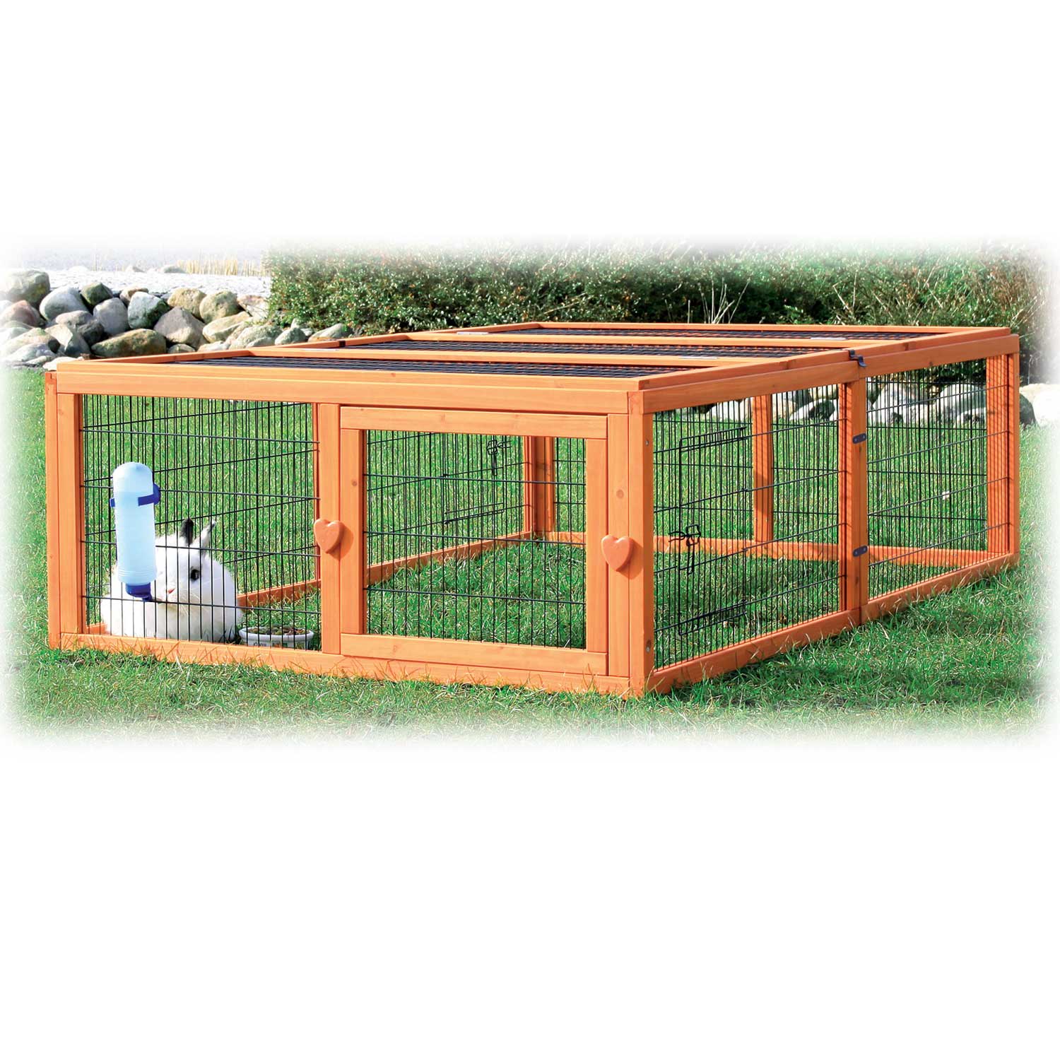 Trixie rabbit hutch shop with outdoor run