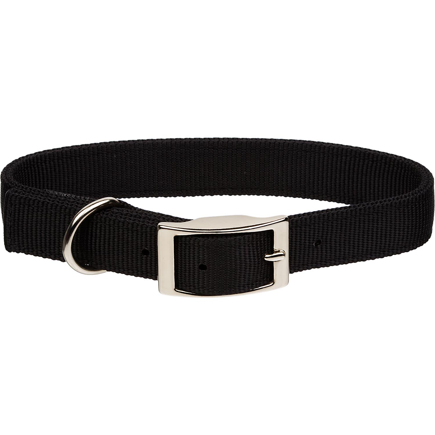 Coastal Pet Products Personalized Black Double-Ply Dog Collar, Medium ...