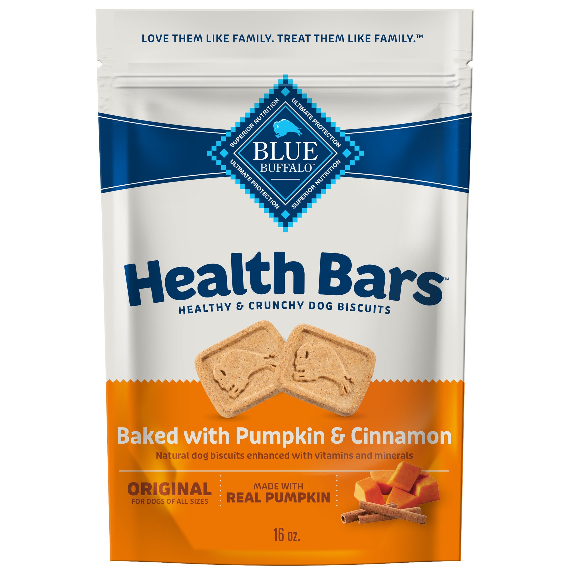 Blue buffalo pumpkin on sale and cinnamon dog treats