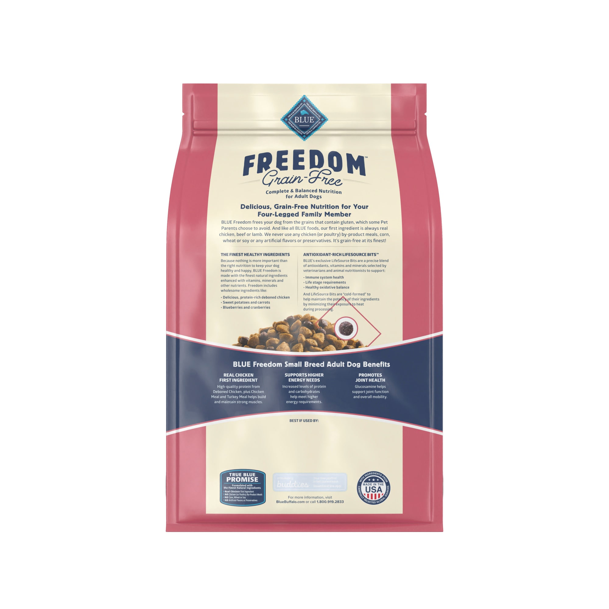 Blue freedom grain free dry best sale dog food