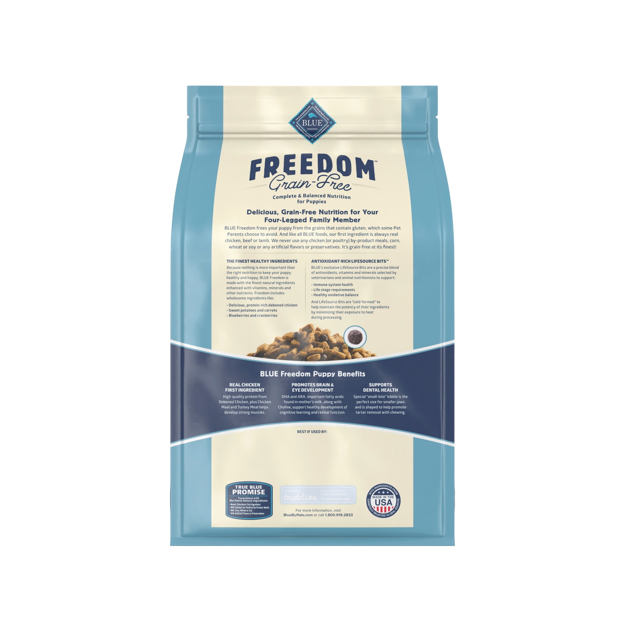 Precise grain clearance free dog food