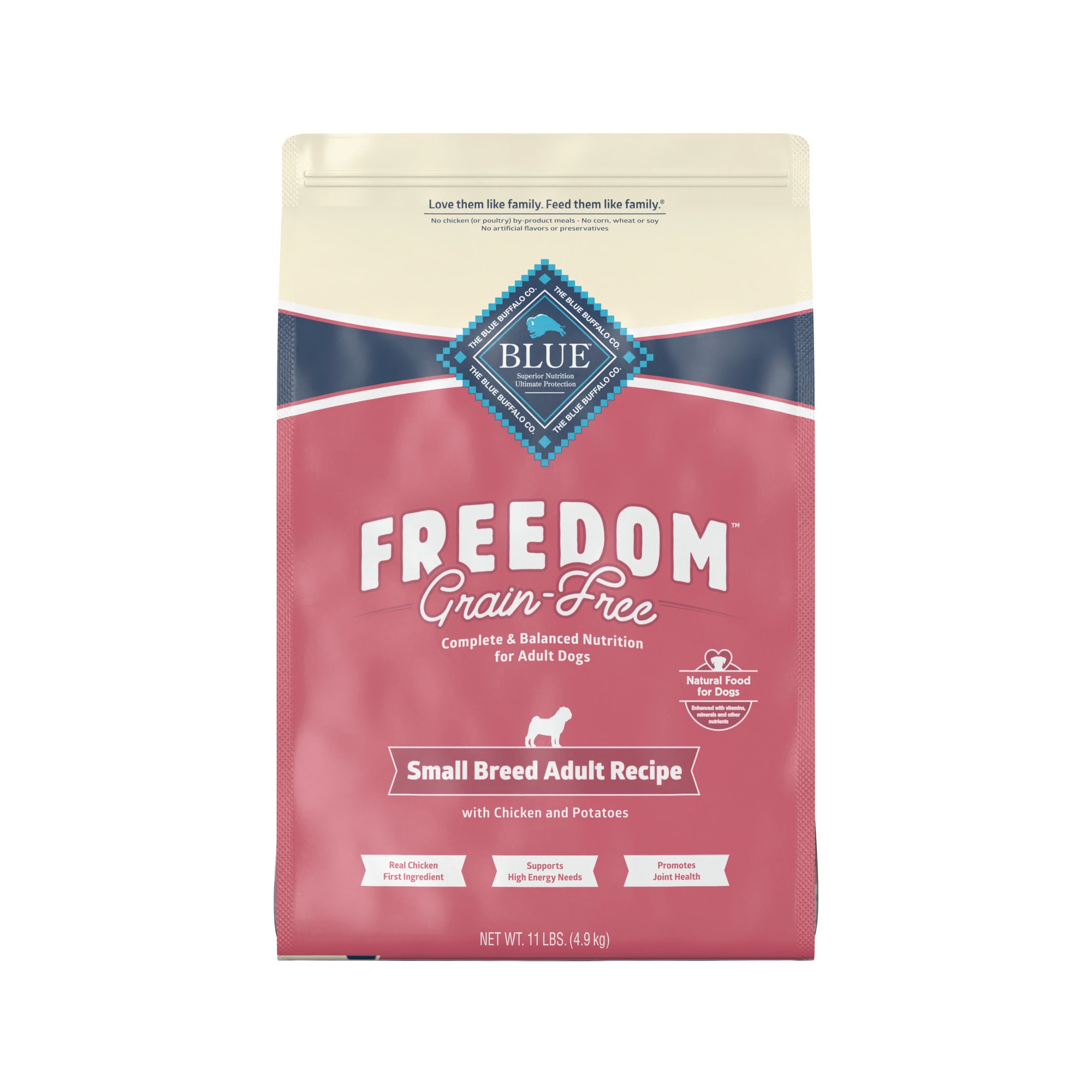 comprador expandir Banco de iglesia Blue Buffalo Blue Freedom Grain-Free Small Breed Adult Chicken Recipe Dry  Dog Food, 11 lbs. | Petco