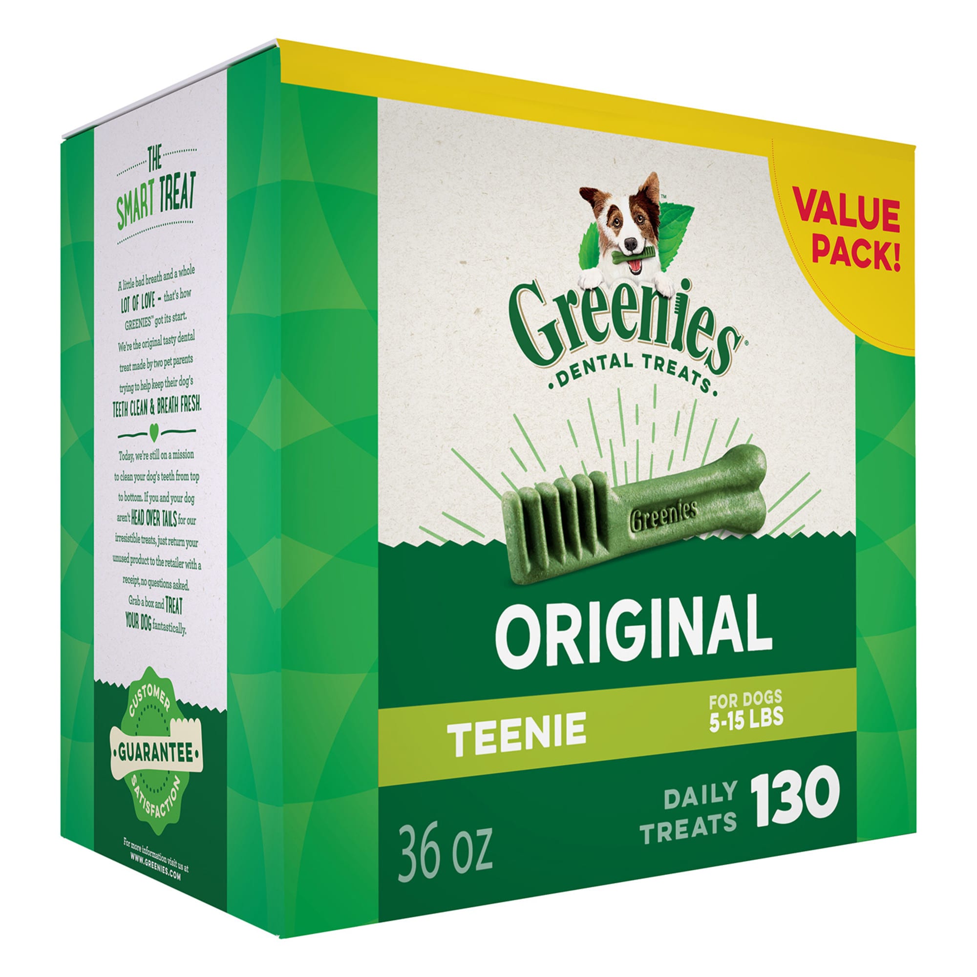 Greenies Original Teenie Natural Dog Dental Care Chews Oral Health