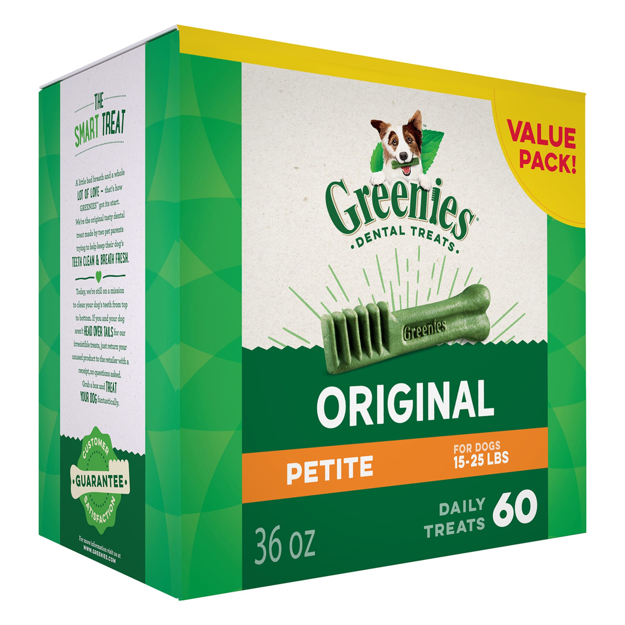 Greenies Original Petite Natural Dog Dental Care Chews Oral Health