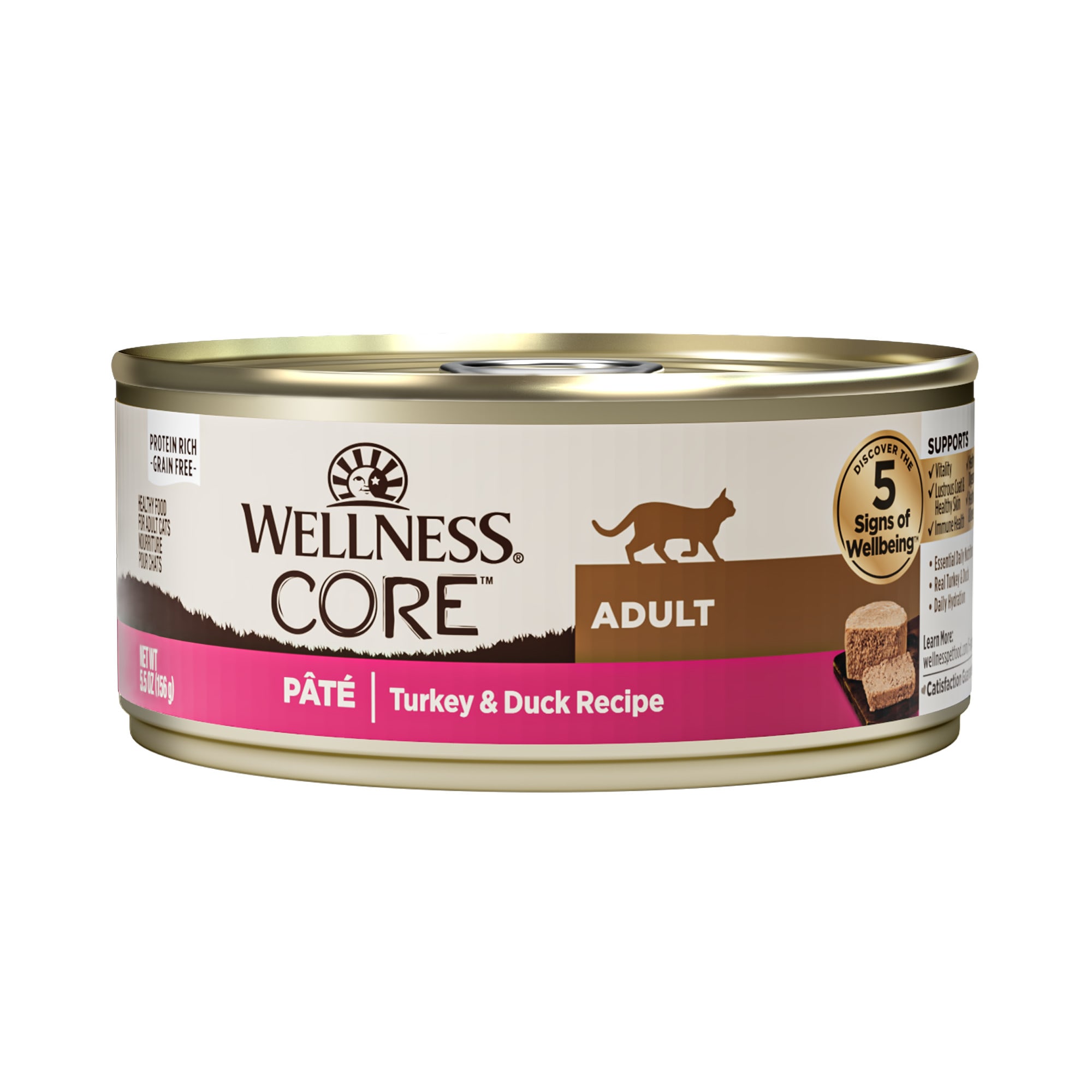 Wellness Core Grain Free Original Turkey & Chicken Natural Dry Cat Food, 11-Pound Bag