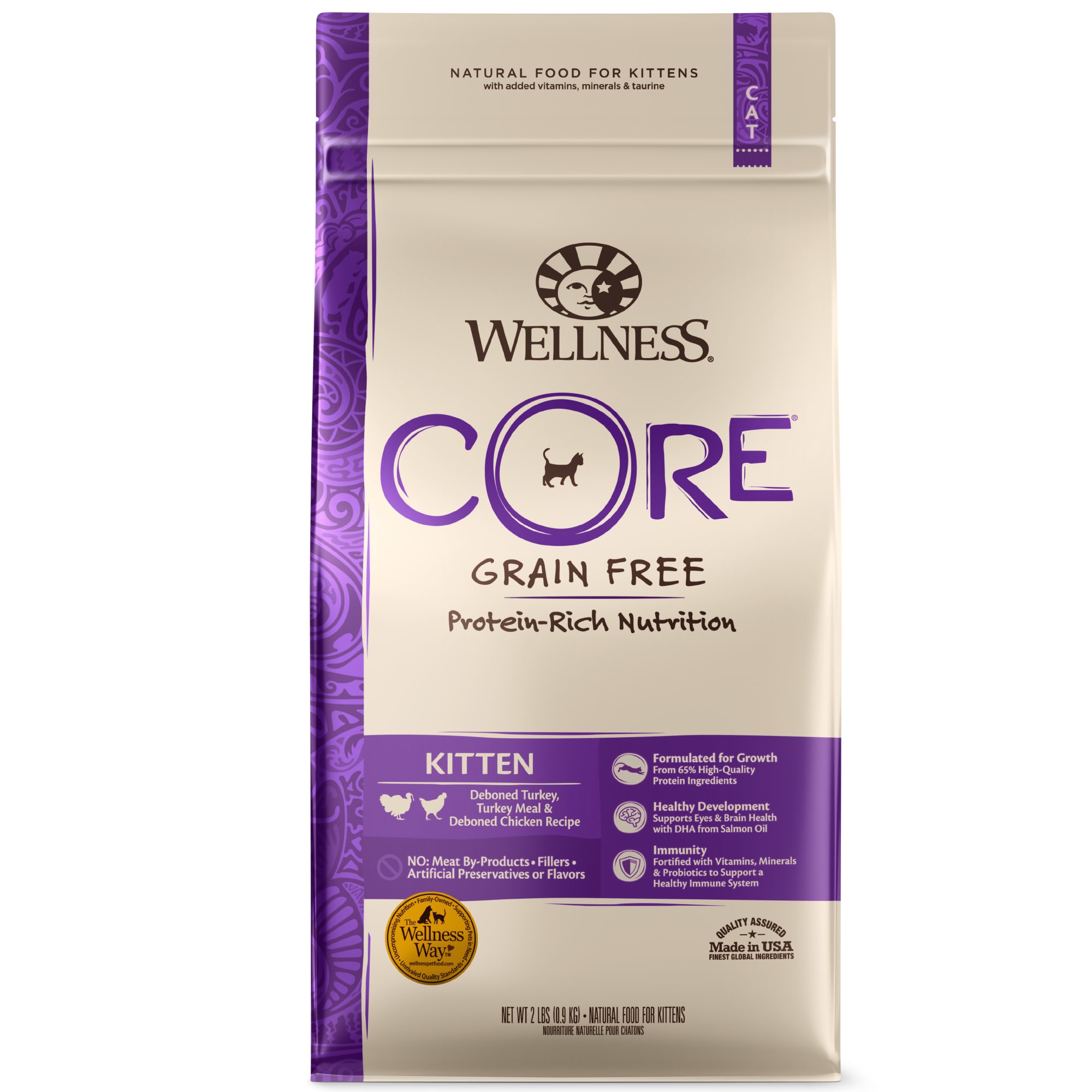 Wellness Core Natural Grain Free Whitefish Chicken Dry Kitten Food 2 Lbs Petco