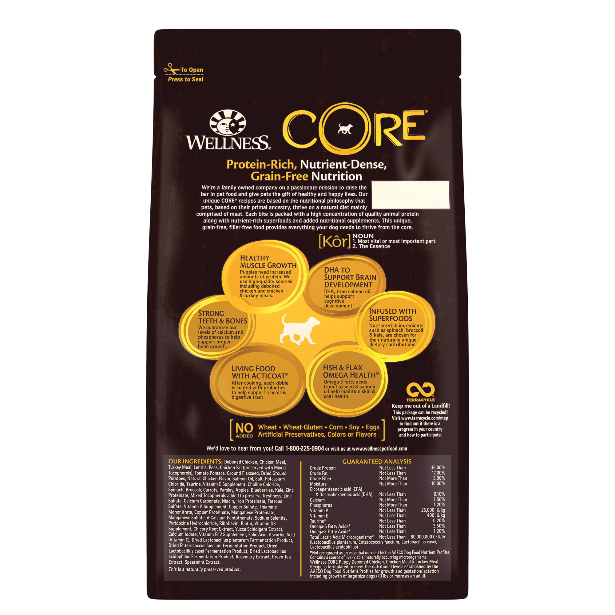 Wellness core puppy dog cheap food