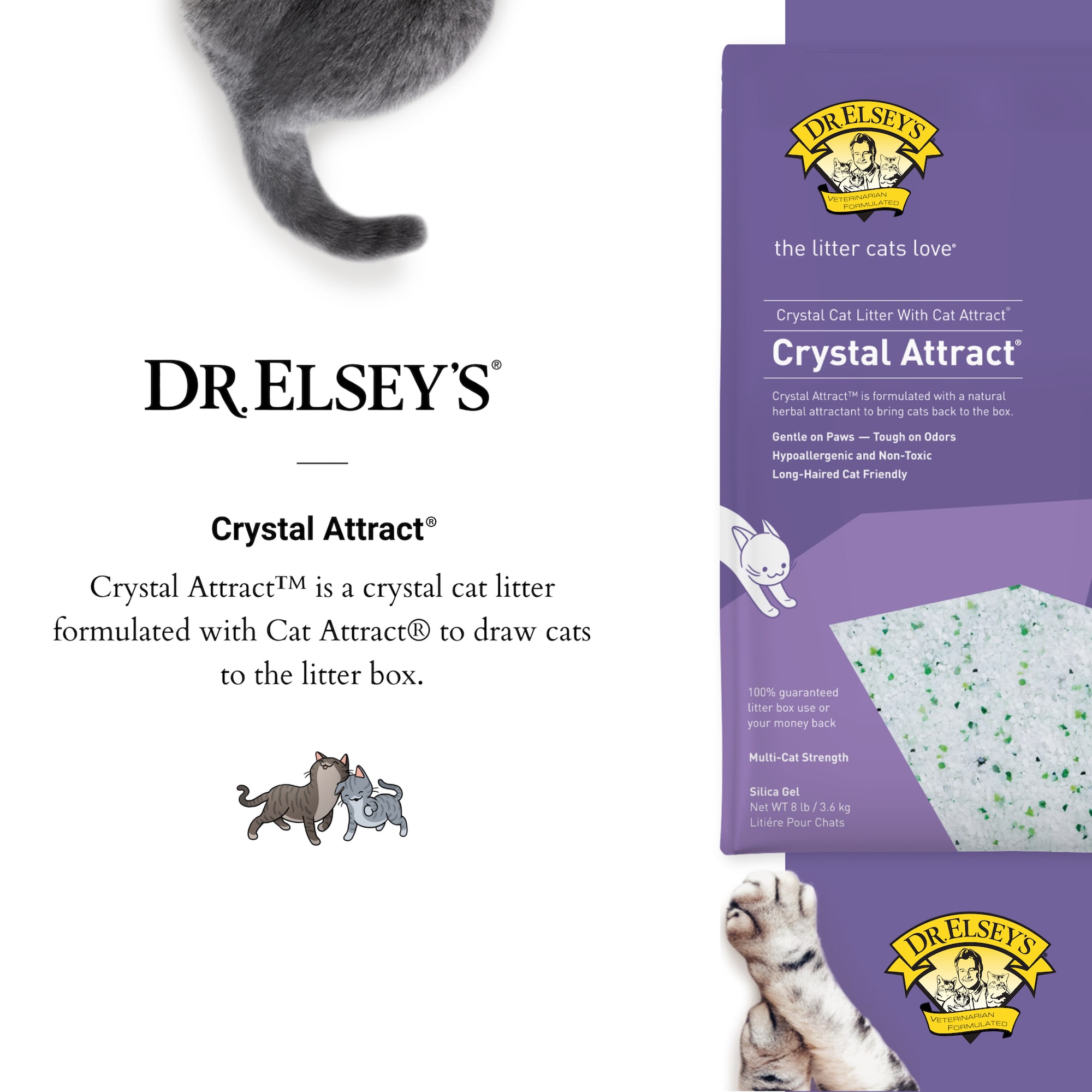 Dr. Elsey s Crystal Cat Litter 8 lbs