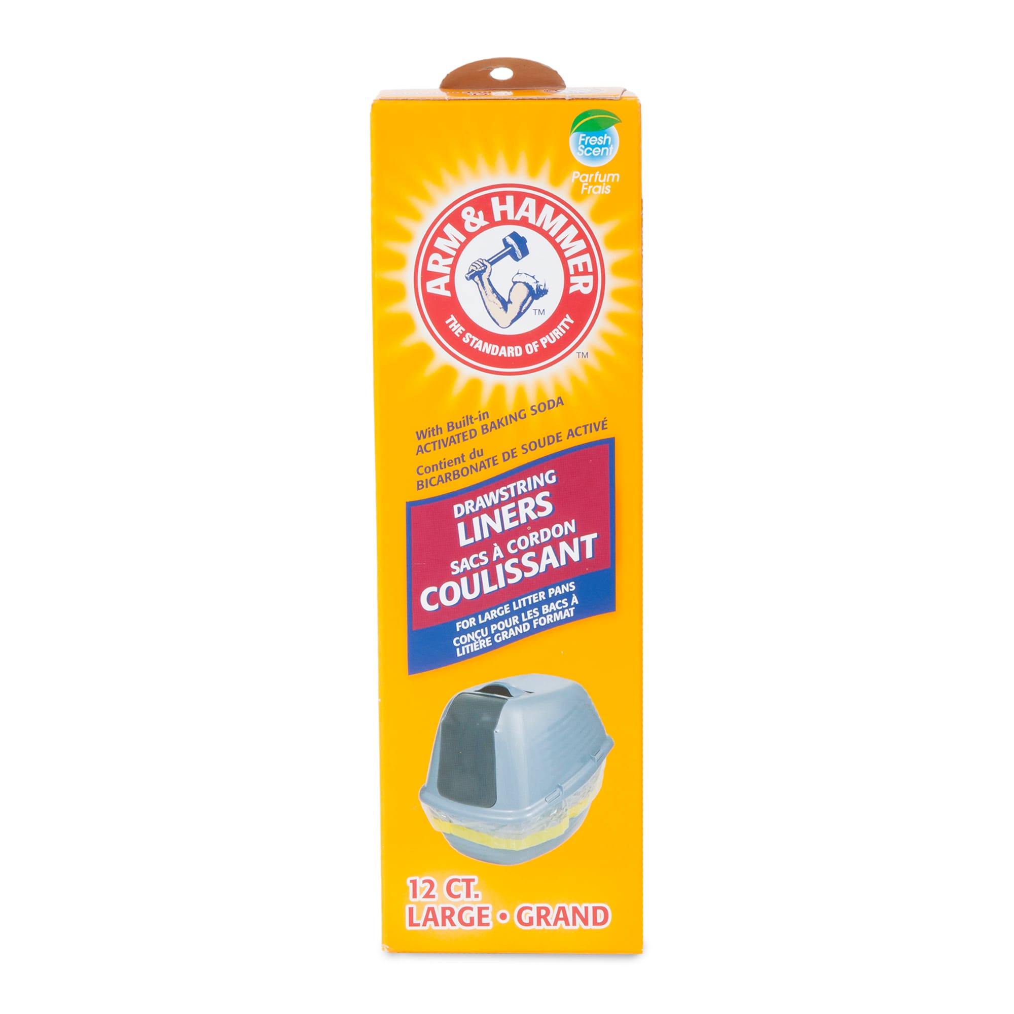 Arm & Hammer Drawstring Liners Large Fresh Scent Cat Litter, Count of