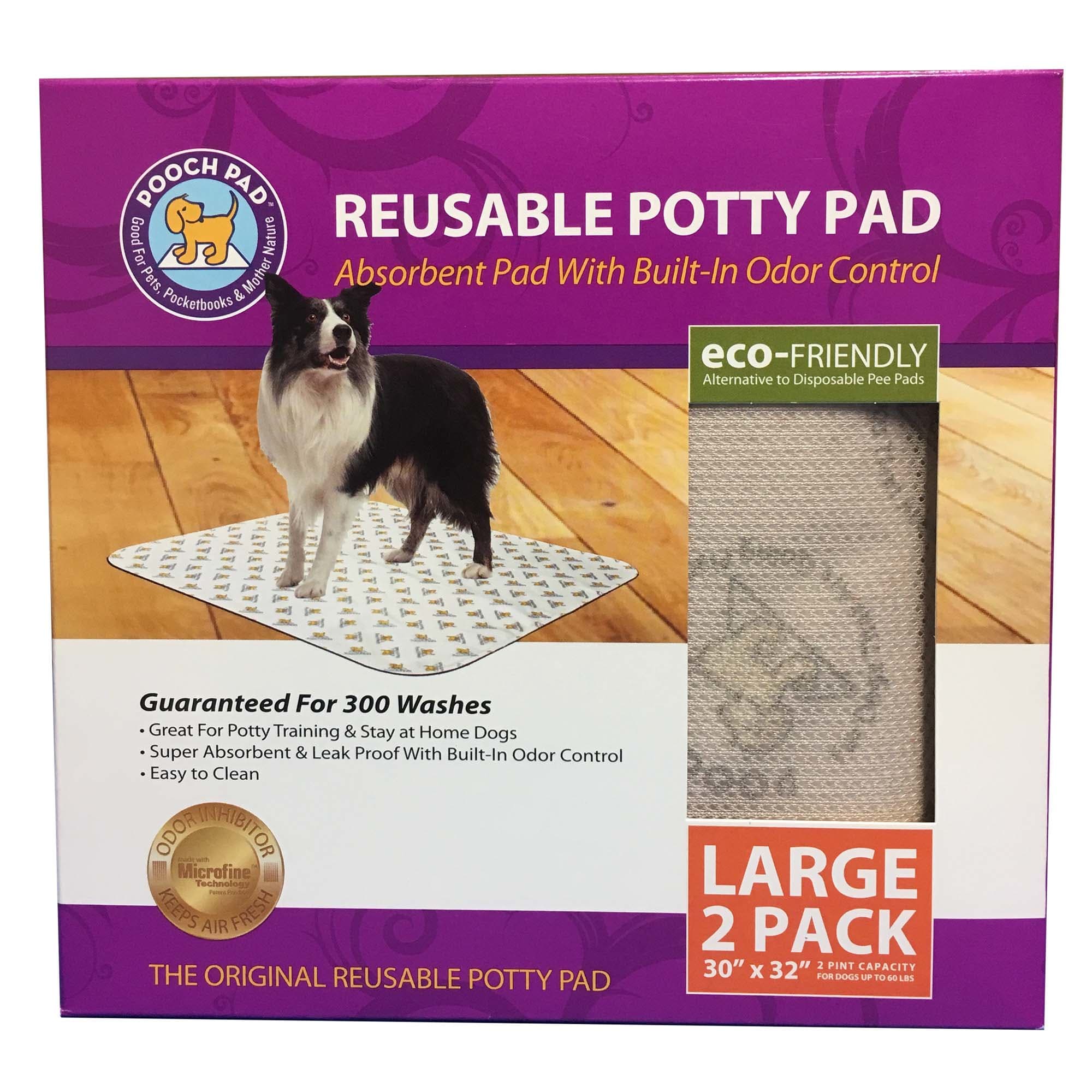 PoochPad® Reusable Extra Absorbent Potty Pad Large 30 x 32 2-Pack