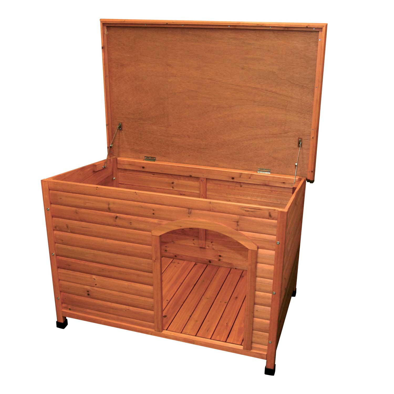 Trixie Natura Flat Roof Dog House, 40.75" L X 26.75" W X 28.25" H, Large Petco