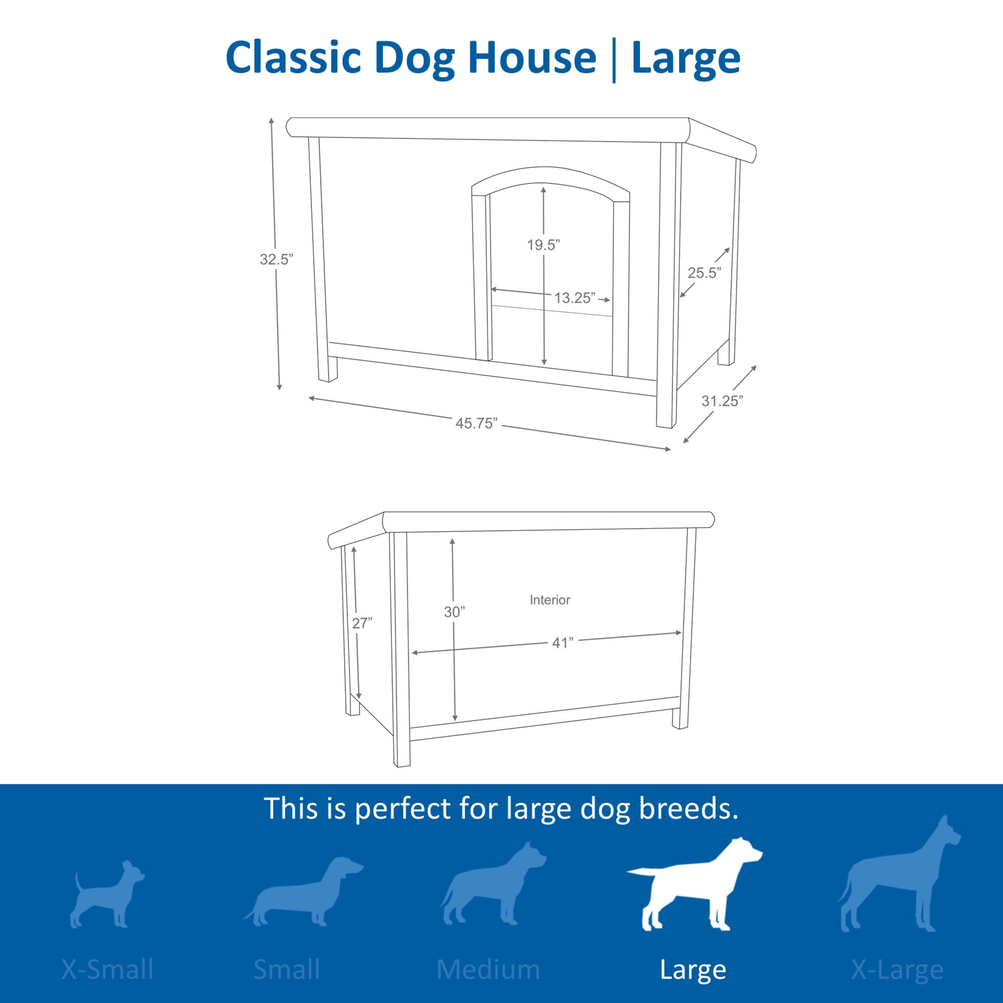 TRIXIE Natura Flat Roof Dog House 27