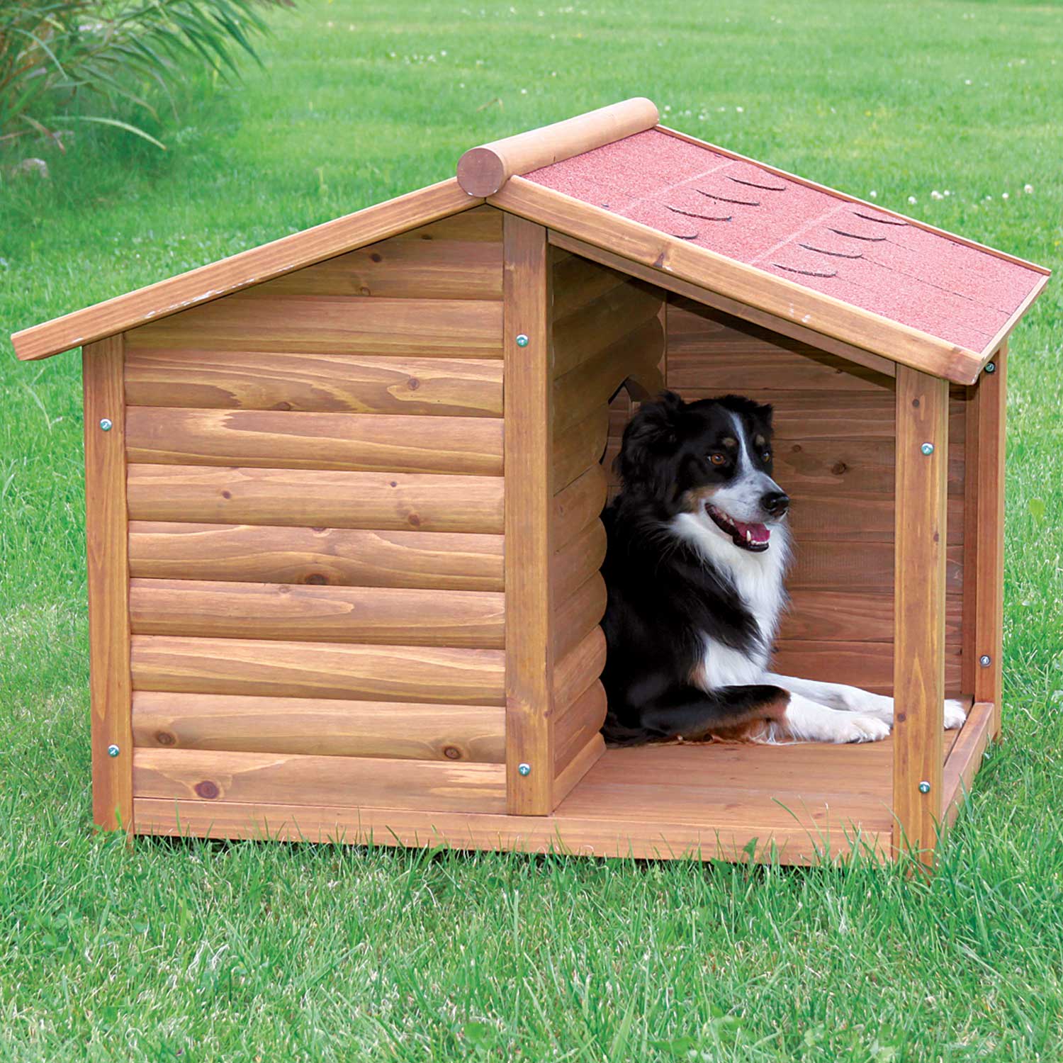 log cabin dog house