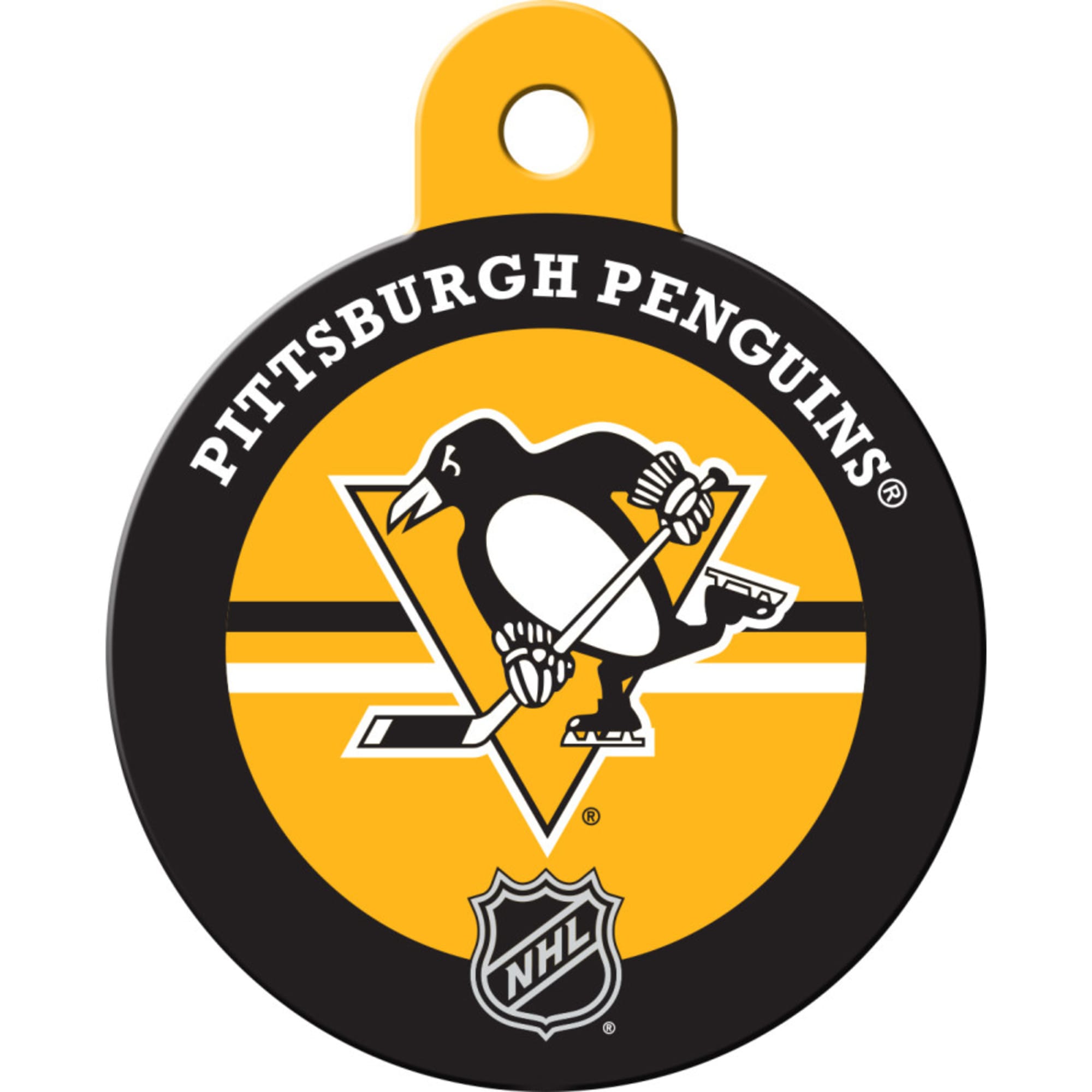 Quick-Tag NHL Circle Personalized Dog & Cat ID Tag, Large, Philadelphia Flyers