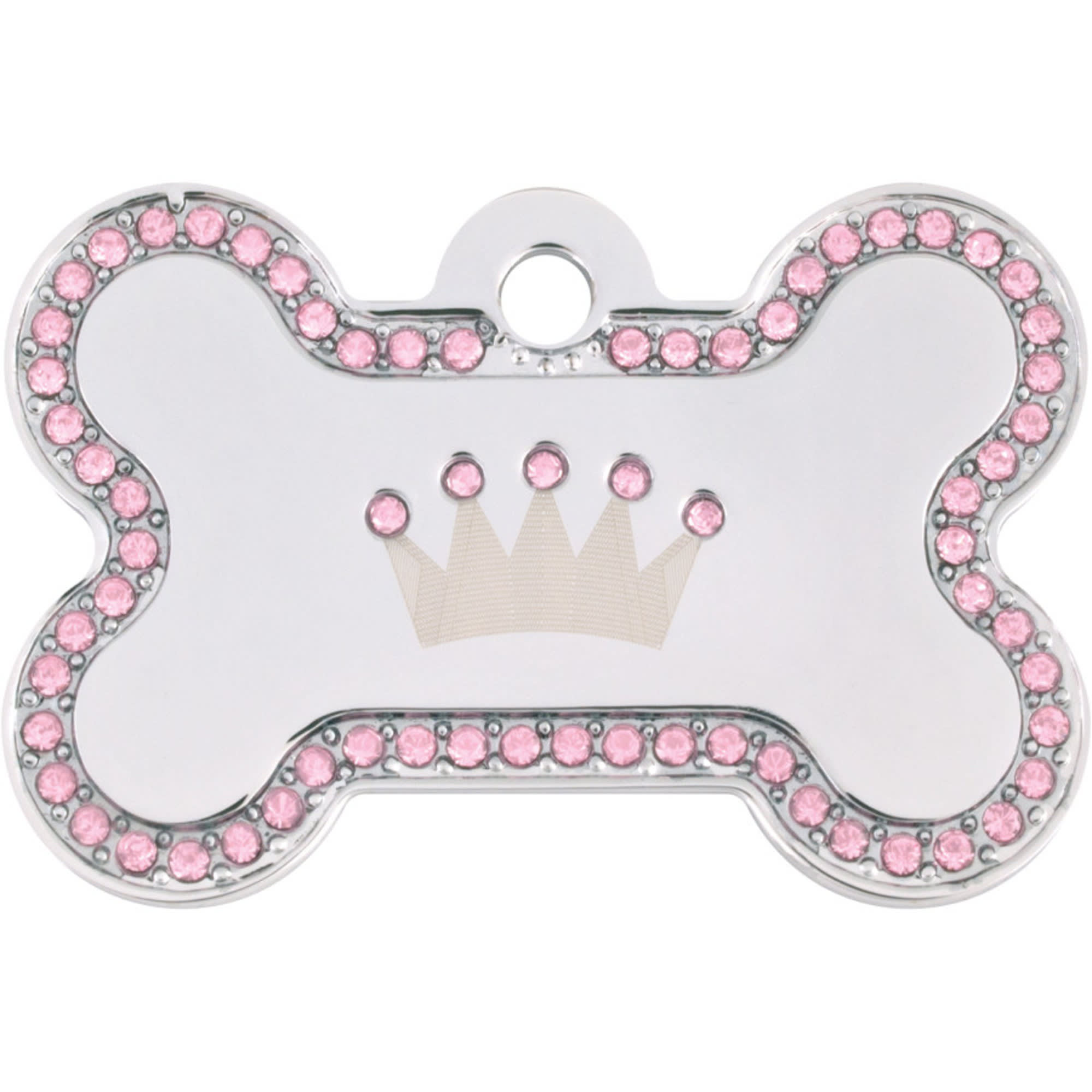 Pink bone 2025 dog tag