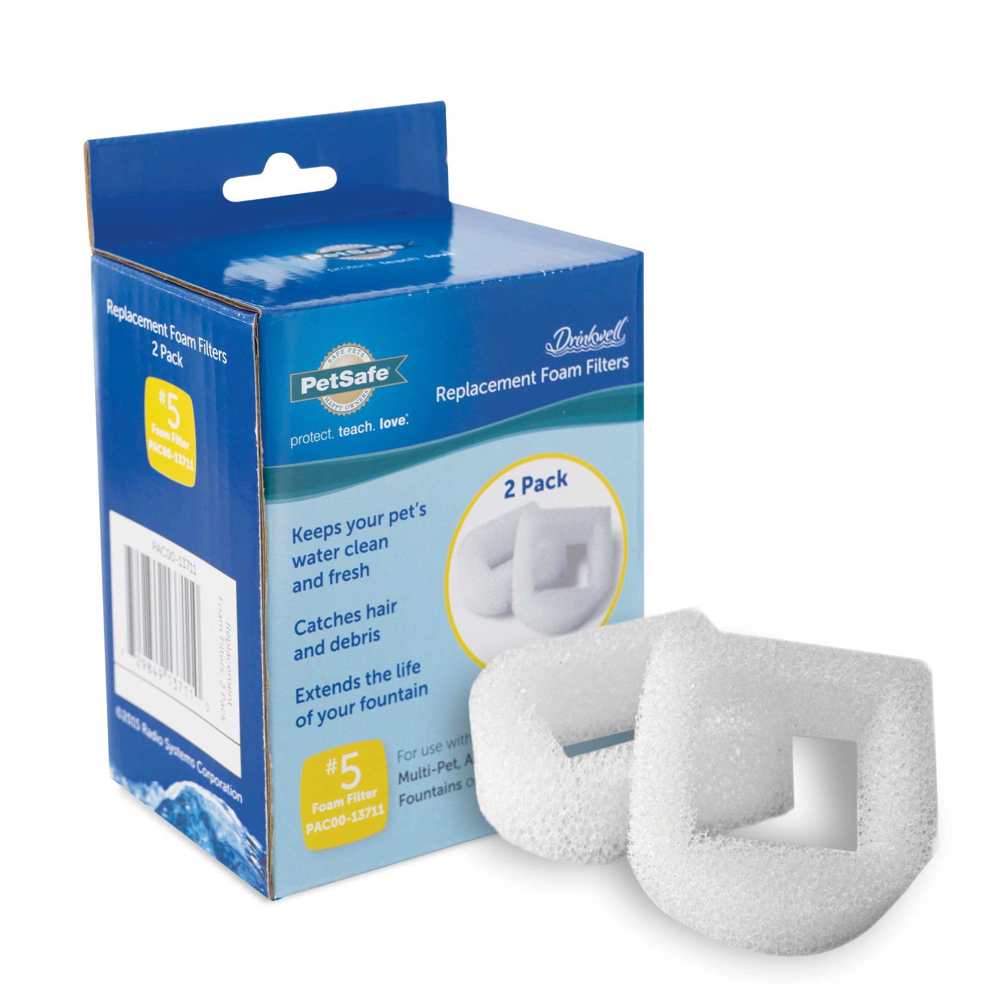 Drinkwell Foam Filter Replacement Cartridges For Lotus Sedona and