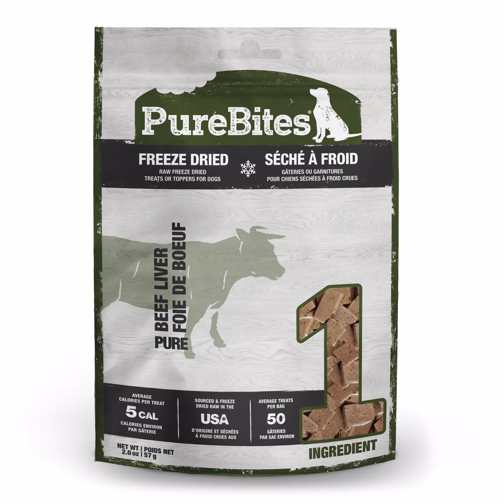 Pure Bites For Dogs Freeze-Dried Beef Liver Dog Treats Healthy
