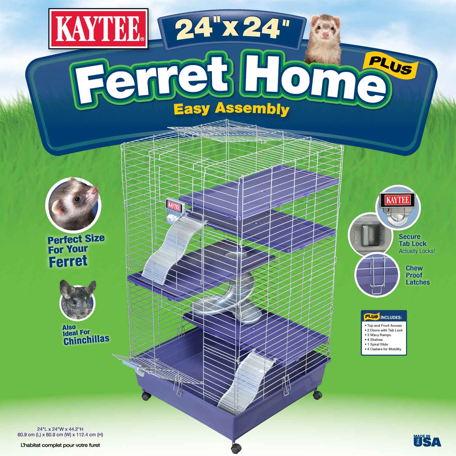 Kaytee Rat Home, 25.5 L X 12.5 W X 14 H