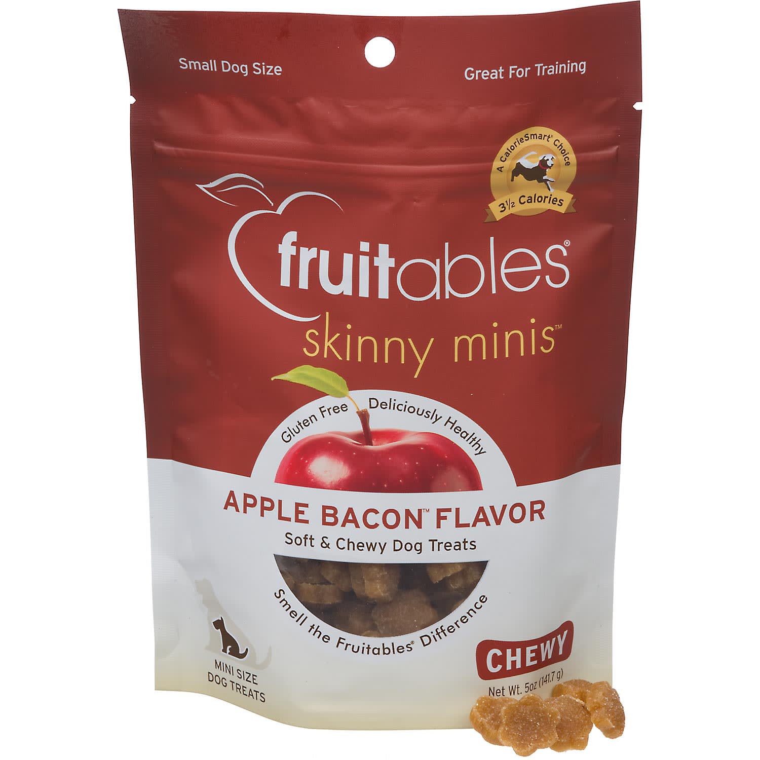 Fruitables Skinny Minis Apple Bacon Soft Chewy Dog Treats Petco