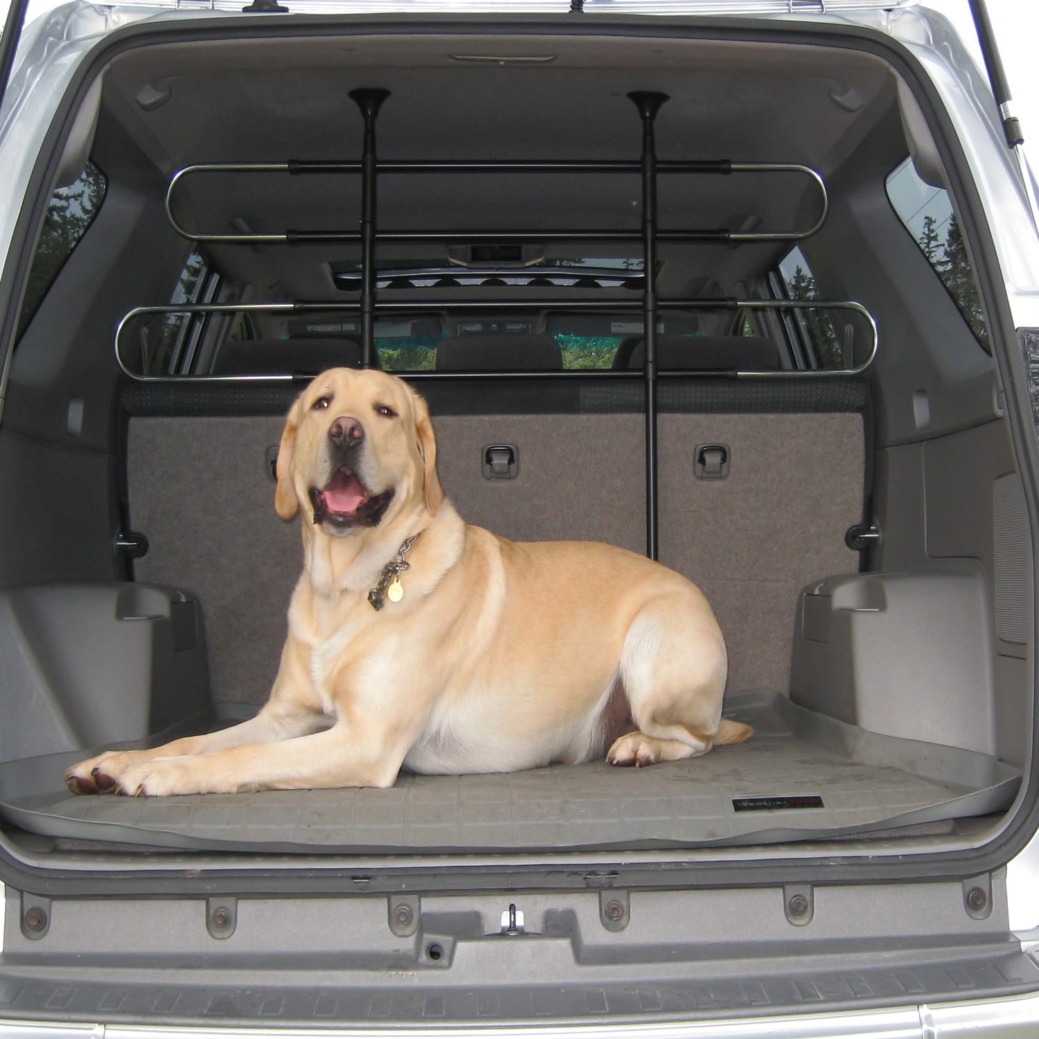 Pet divider store for suv