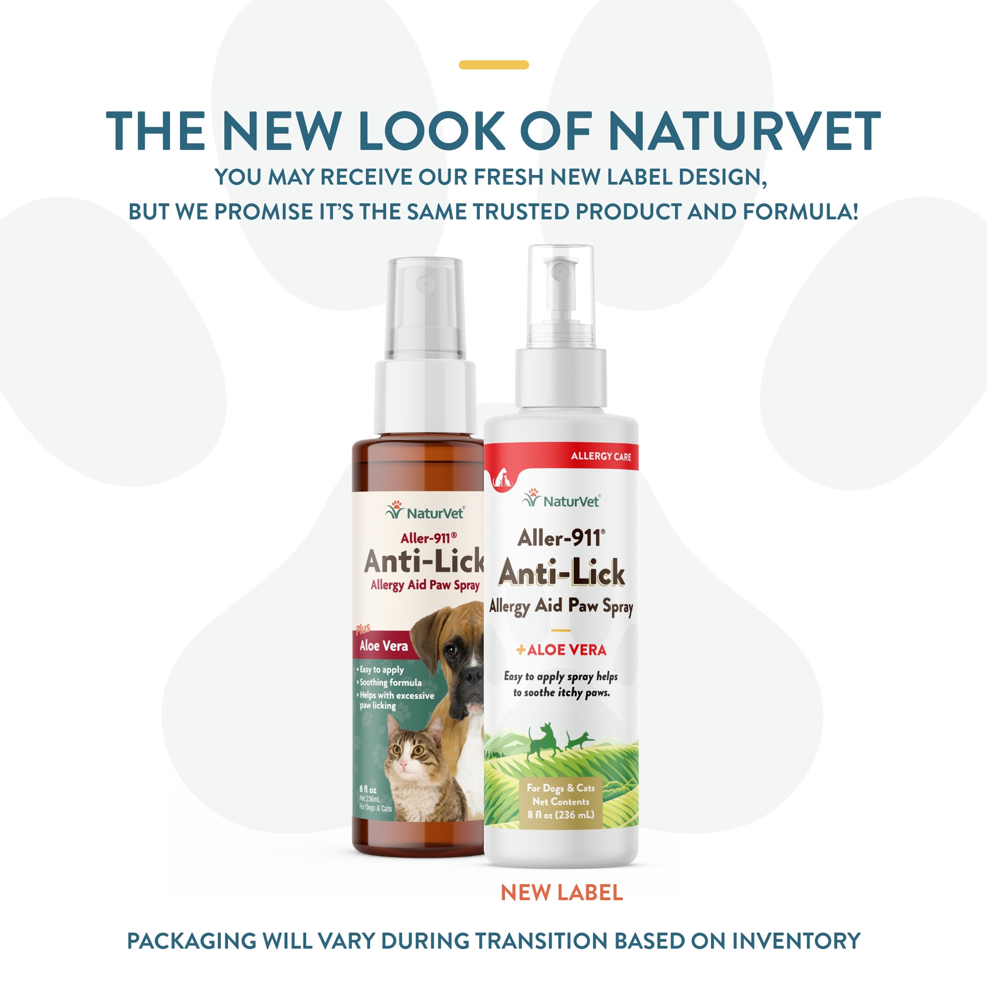 NaturVet Aller-911 Anti-Lick Paw Spray, 8 oz.