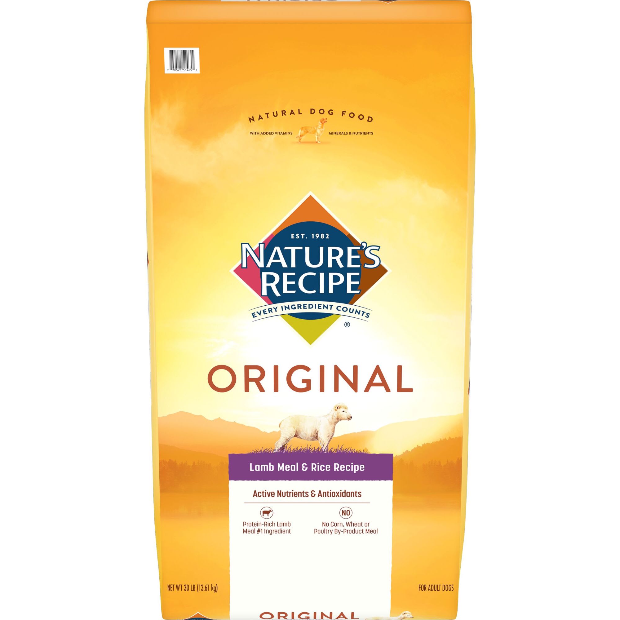 Nature's recipe puppy lamb meal & rice formula sale