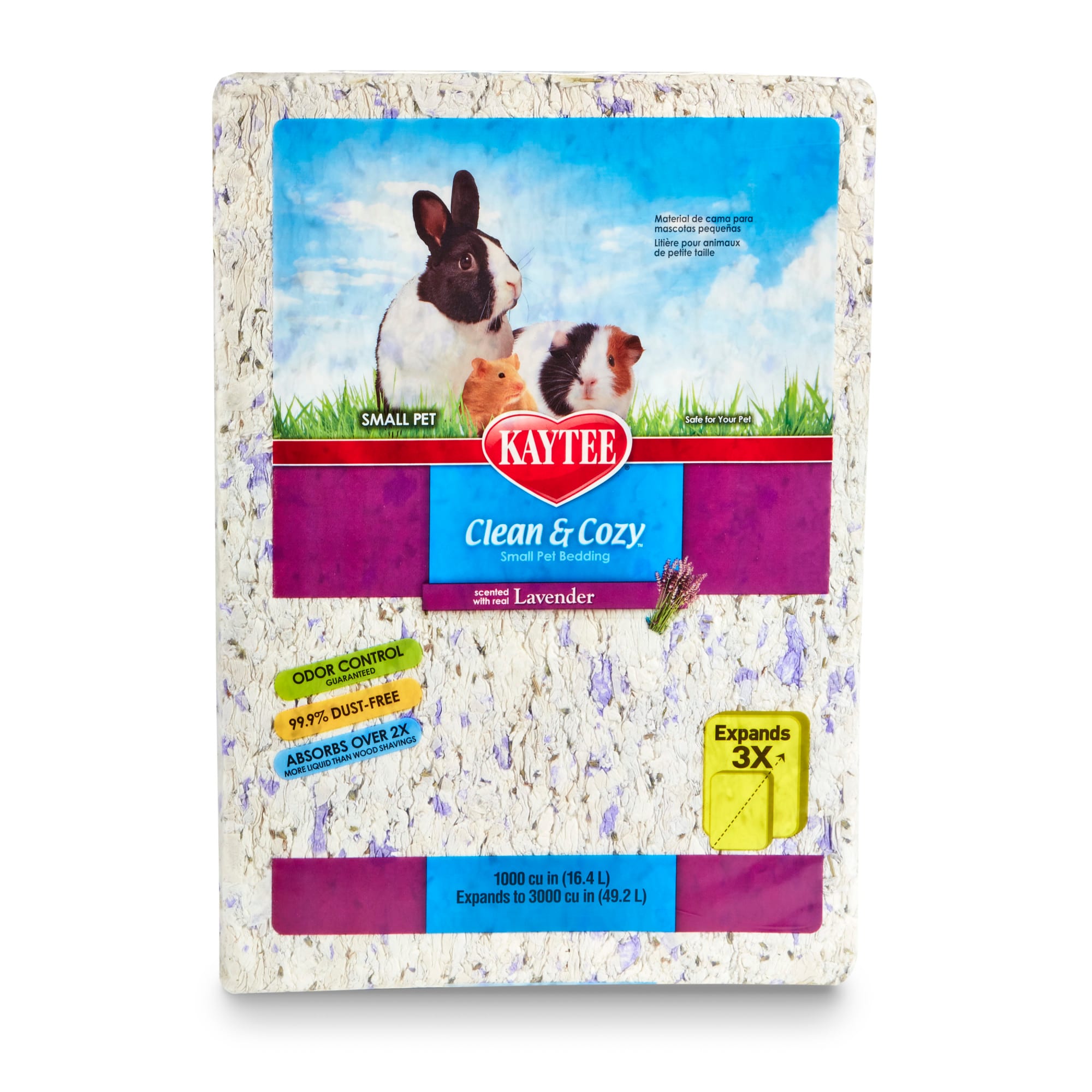 Kaytee Clean Cozy Lavender Scented Small Animal Bedding 49.2 Liters 3000 cu. in. Petco